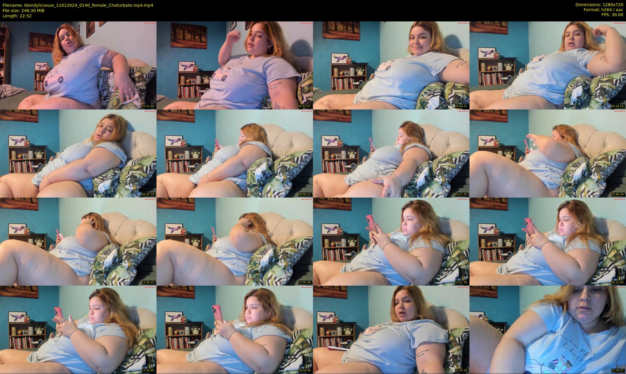 blondyliciousx — 23 minute Chaturbate female cam show recording, 720p, Jan 11, 2024