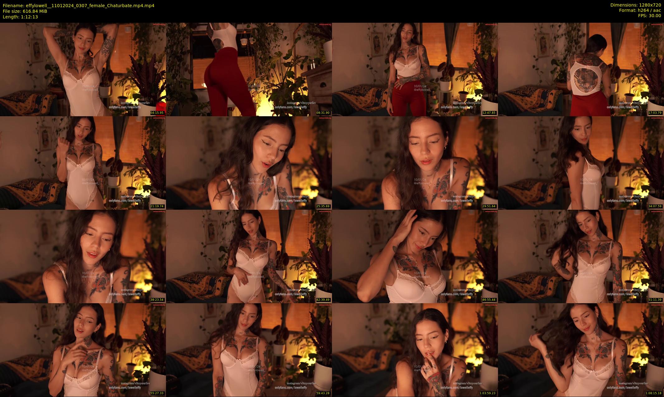 effylowell_ — 73 minute Chaturbate female cam show recording, 720p, Jan 11, 2024