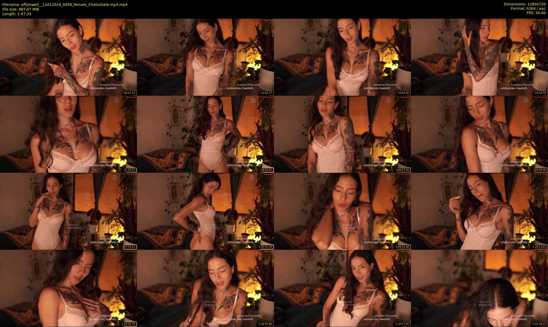 effylowell_ — 108 minute Chaturbate female cam show recording, 720p, Jan 11, 2024