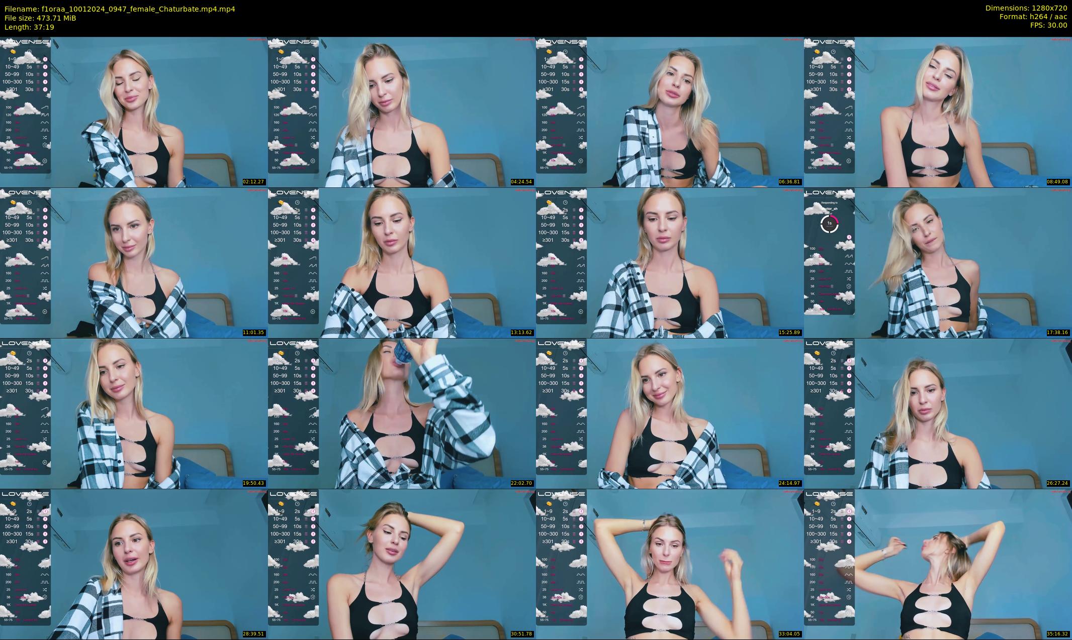f1oraa — 38 minute Chaturbate female cam show recording, 720p, Jan 10, 2024