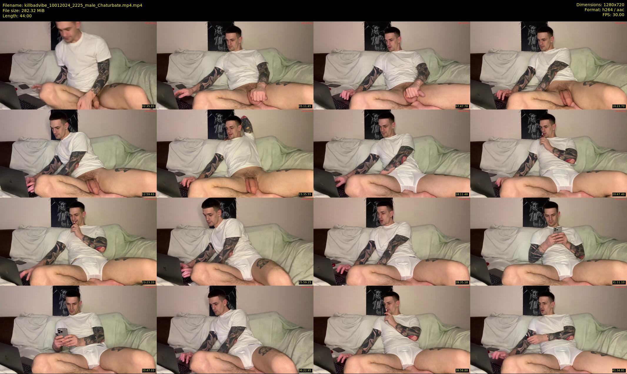 killbadvibe — 44 minute Chaturbate male cam show recording, 720p, Jan 10, 2024