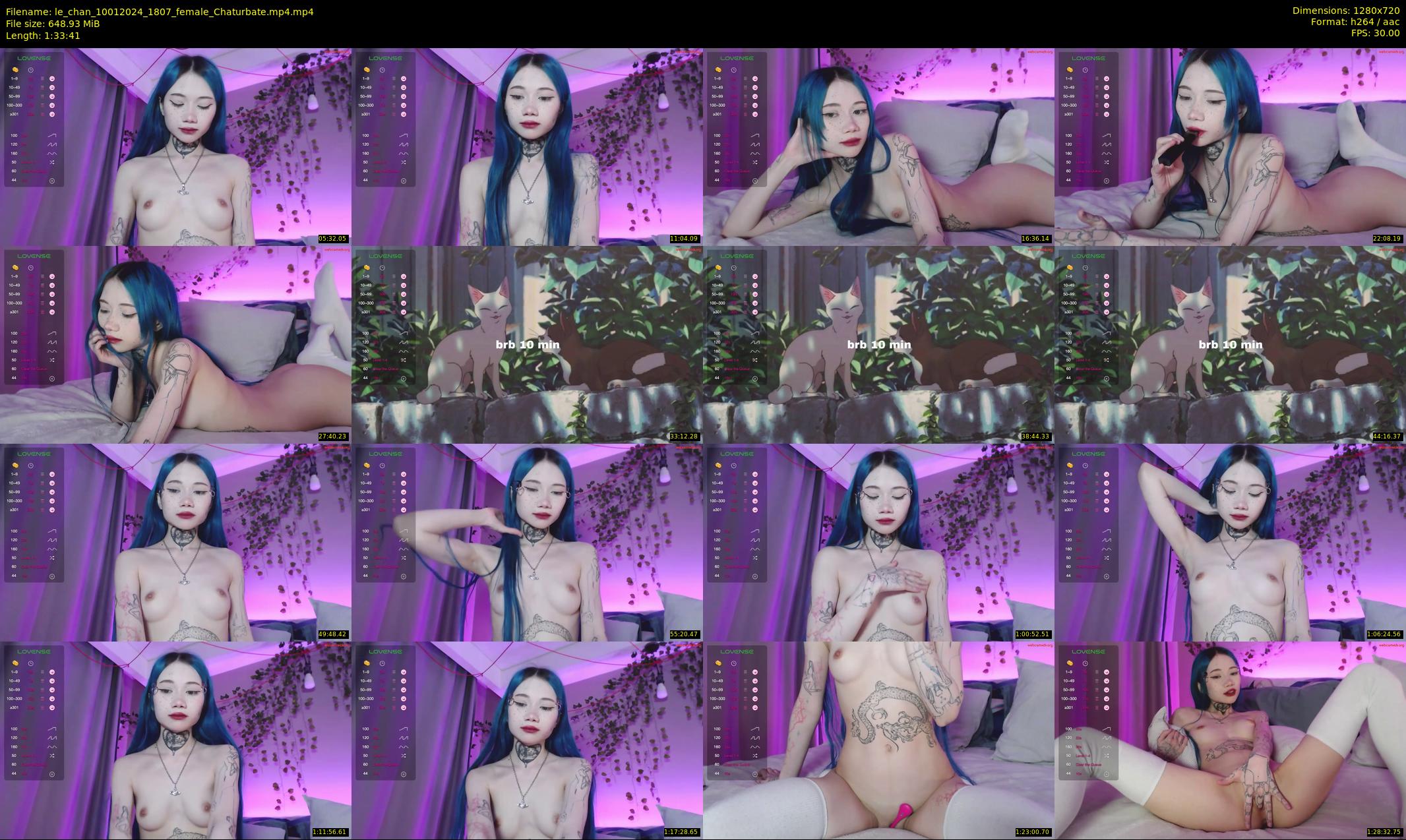 le_chan — 94 minute Chaturbate female cam show recording, 720p, Jan 10, 2024