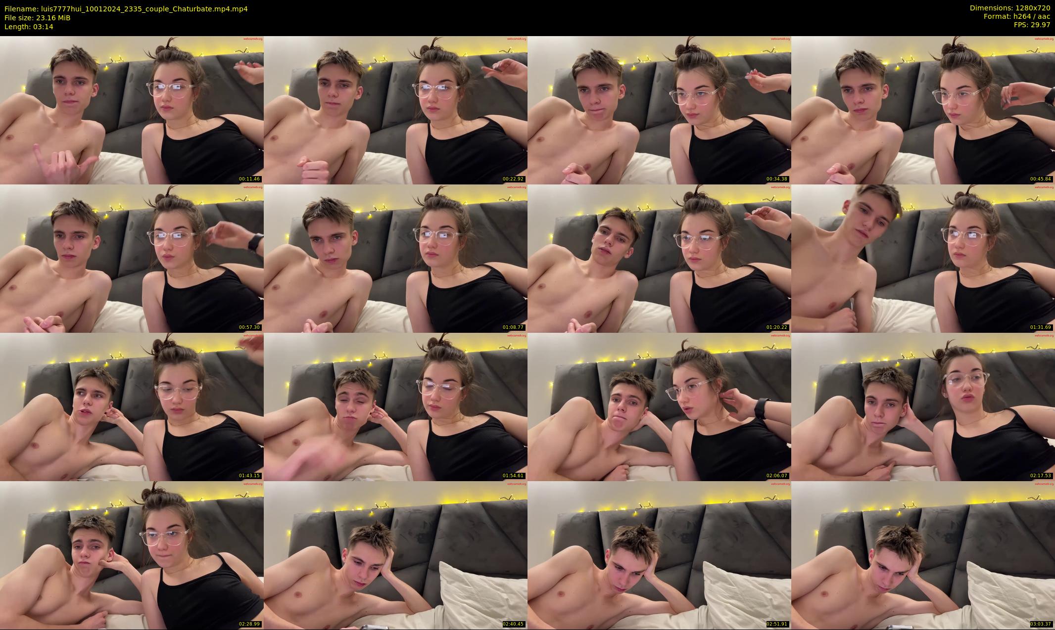 luis7777hui — 4 minute Chaturbate couple cam show recording, 720p, Jan 10, 2024