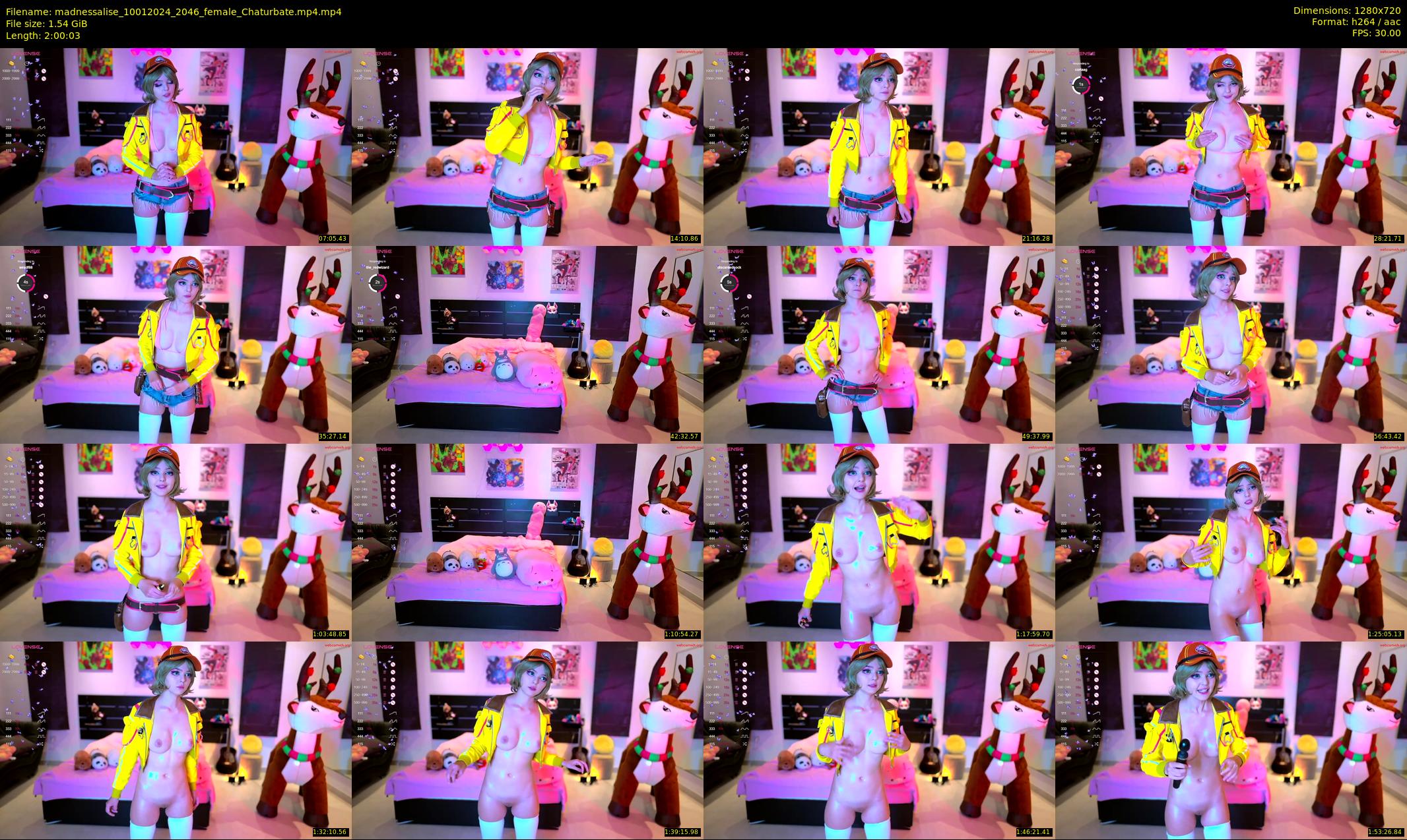 madnessalise — 121 minute Chaturbate female cam show recording, 720p, Jan 10, 2024