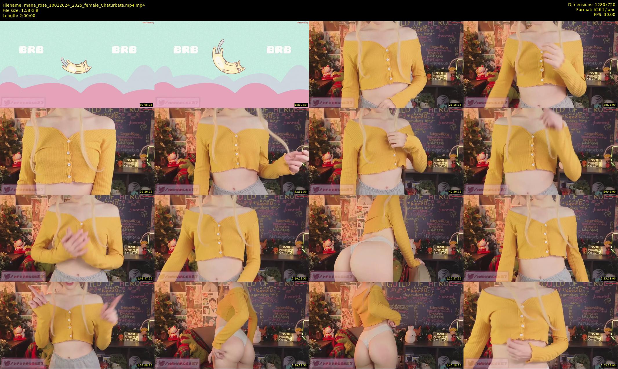mana_rose — 120 minute Chaturbate female cam show recording, 720p, Jan 10, 2024