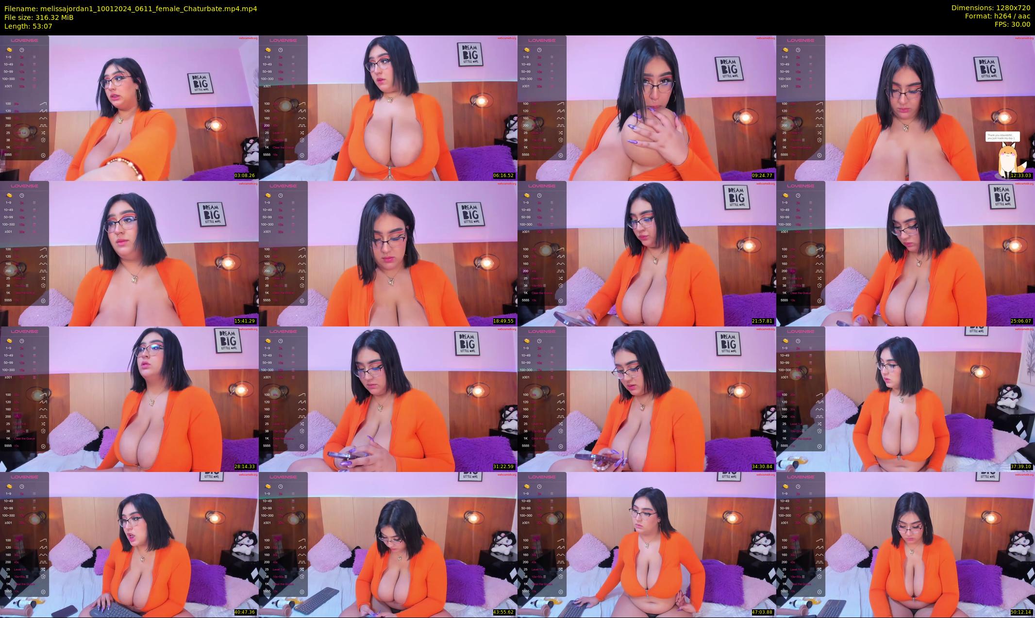 melissajordan1 — 54 minute Chaturbate female cam show recording, 720p, Jan 10, 2024