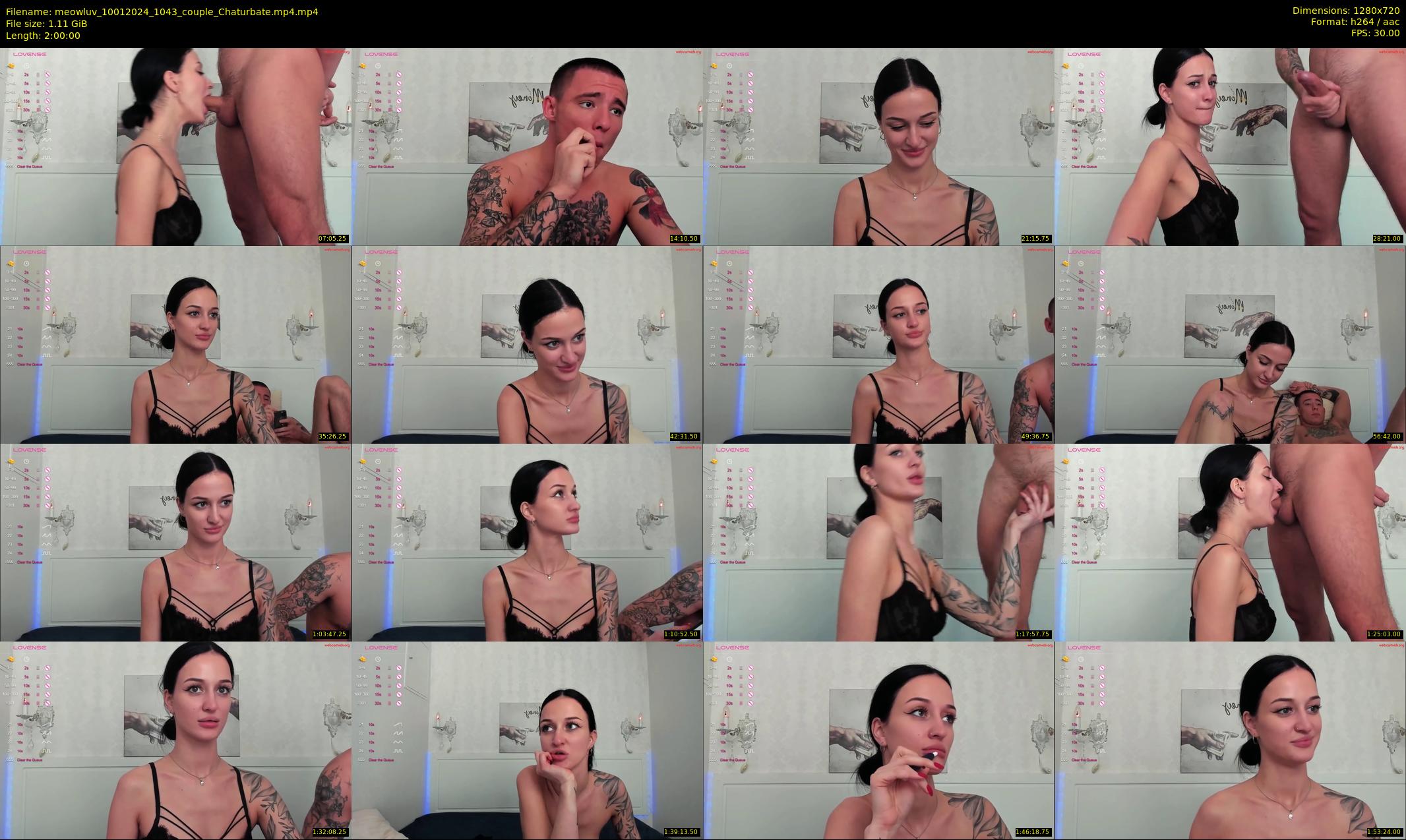 meowluv — 120 minute Chaturbate couple cam show recording, 720p, Jan 10, 2024