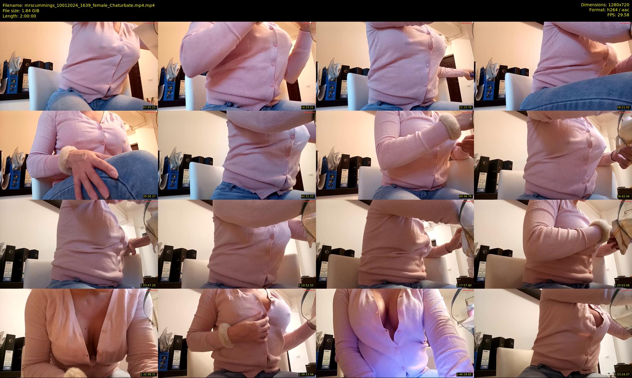 mrscummings — 120 minute Chaturbate female cam show recording, 720p, Jan 10, 2024
