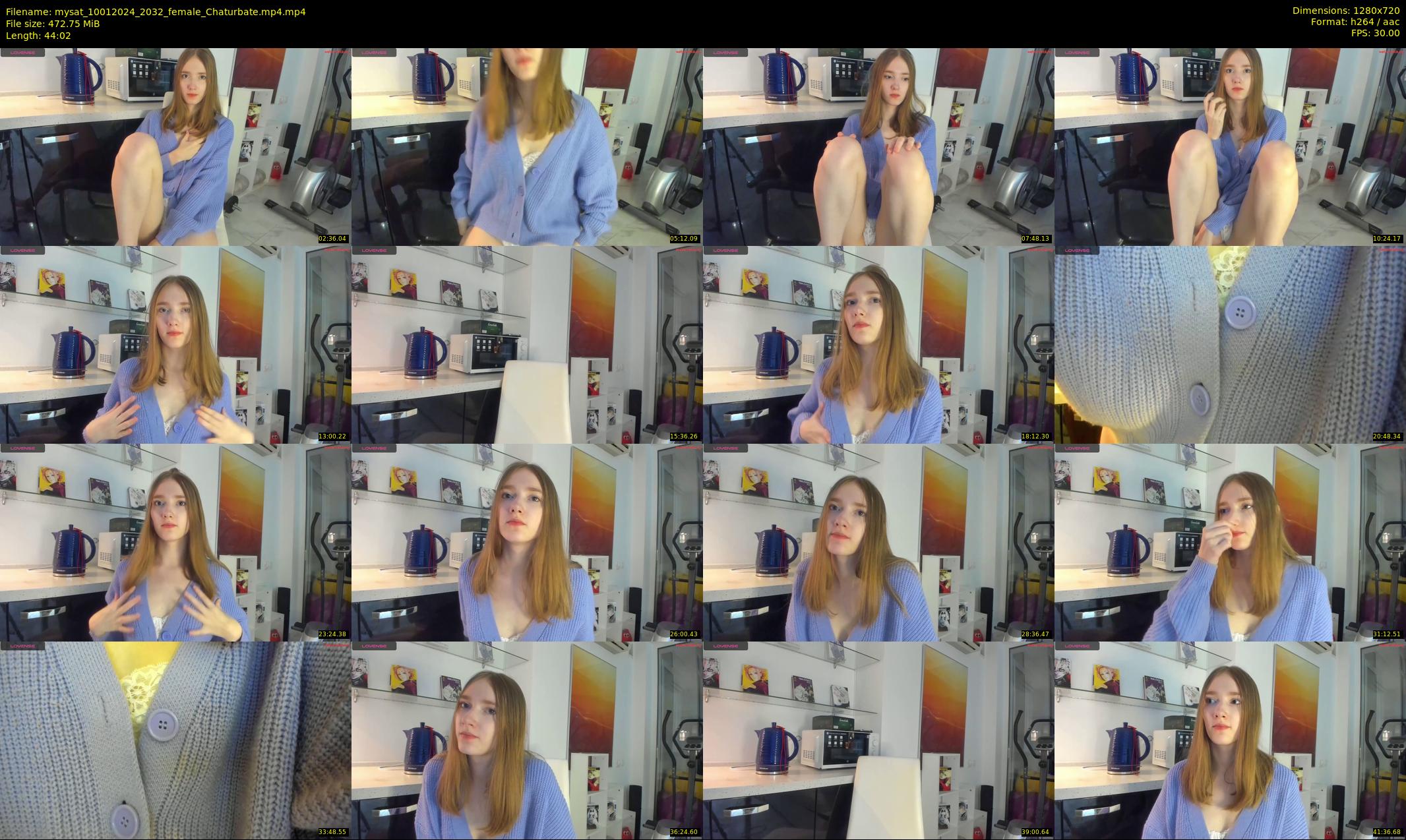mysat — 45 minute Chaturbate female cam show recording, 720p, Jan 10, 2024