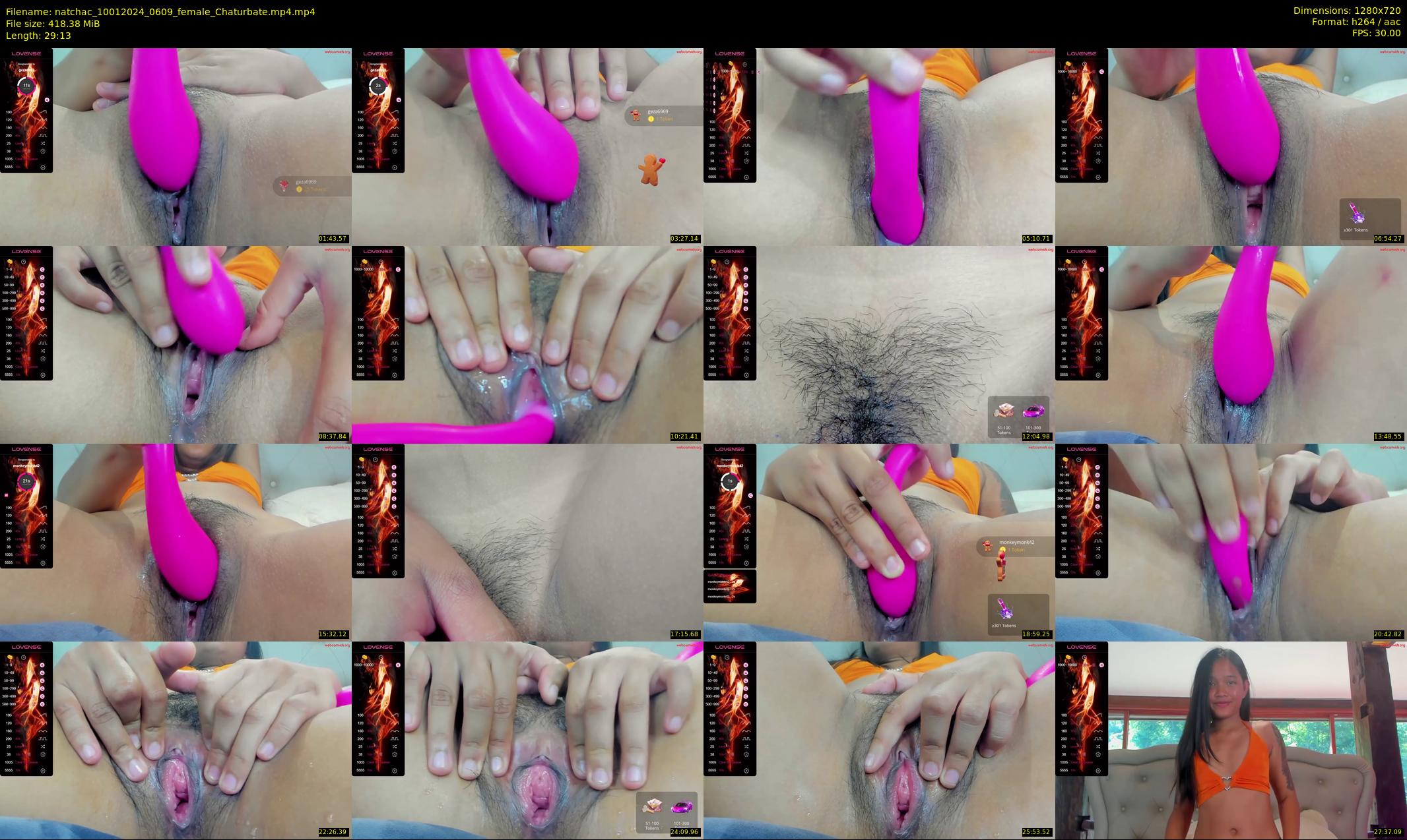 natchac — 30 minute Chaturbate female cam show recording, 720p, Jan 10, 2024