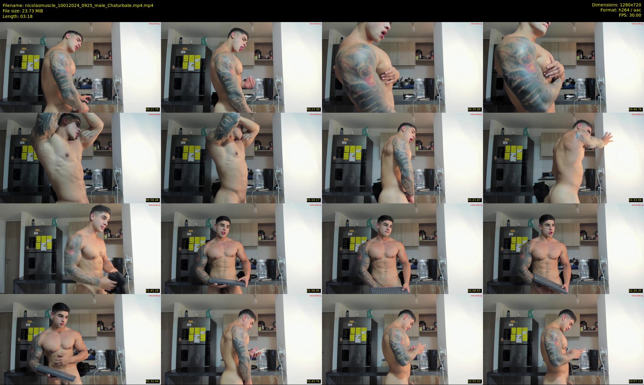 nicolasmuscle — 4 minute Chaturbate male cam show recording, 720p, Jan 10, 2024