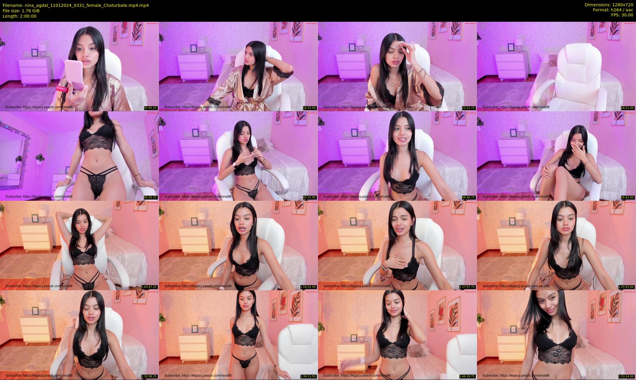 nina_agdal — 120 minute Chaturbate female cam show recording, 720p, Jan 11, 2024