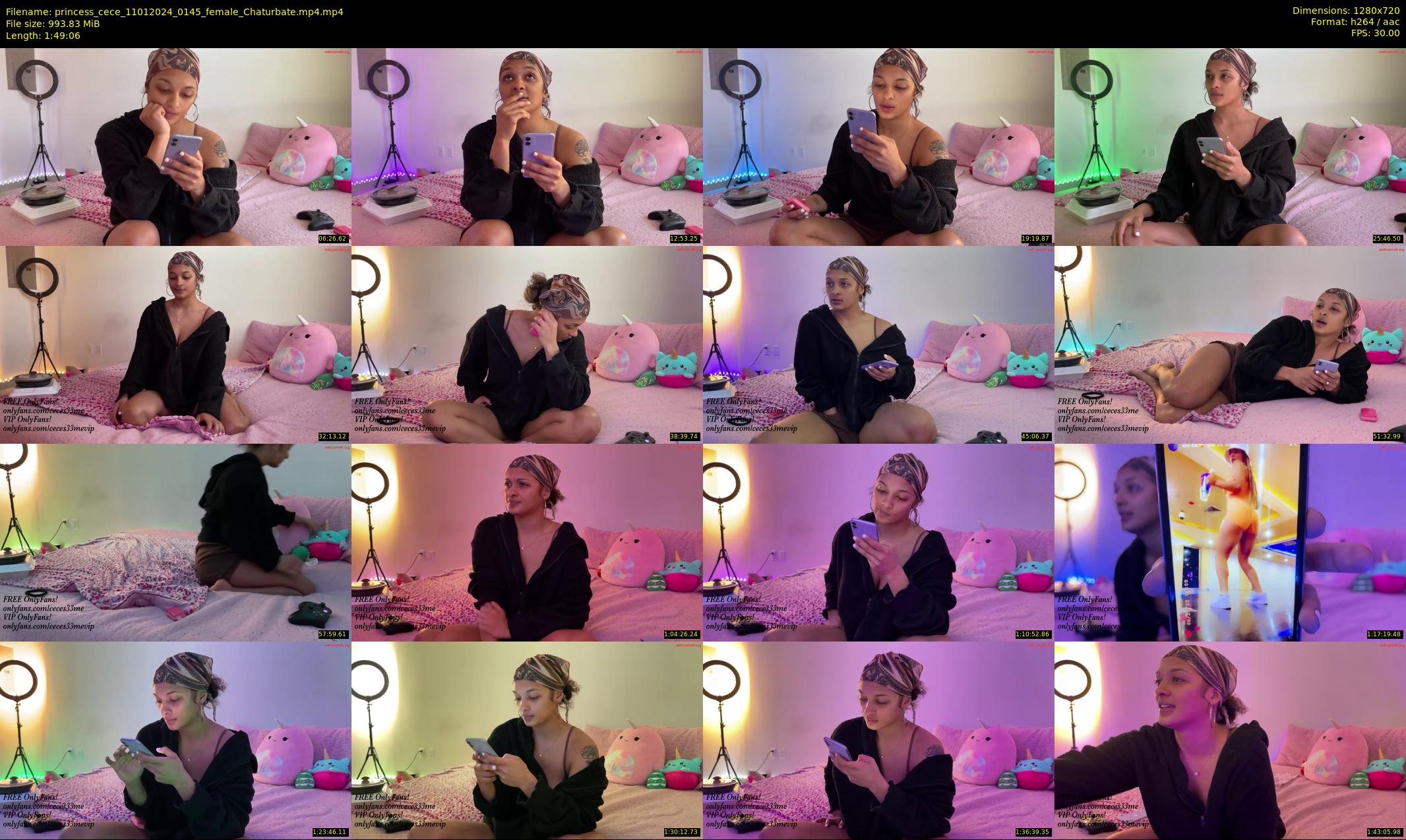 princess_cece — 110 minute Chaturbate female cam show recording, 720p, Jan 11, 2024