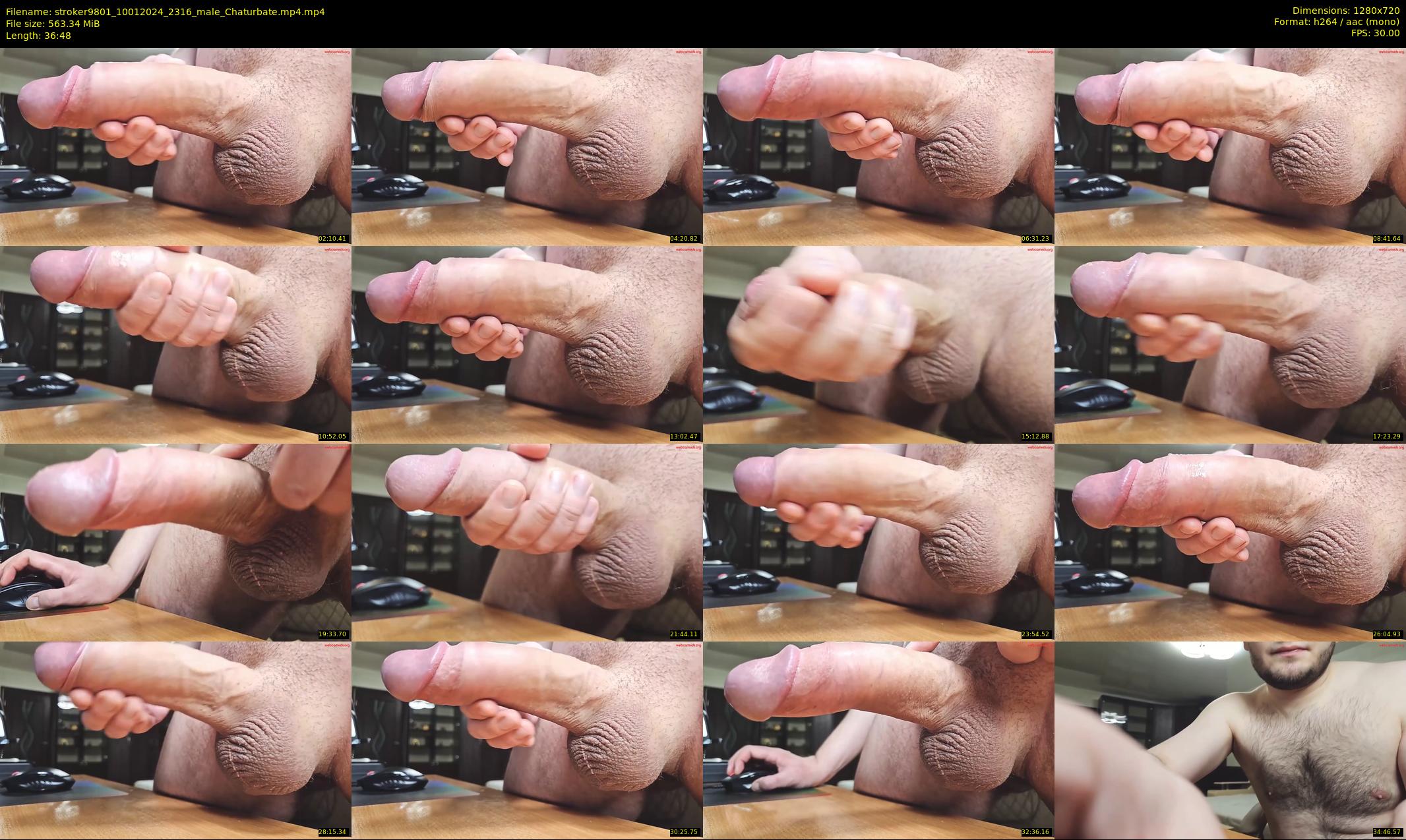 stroker9801 — 37 minute Chaturbate male cam show recording, 720p, Jan 10, 2024