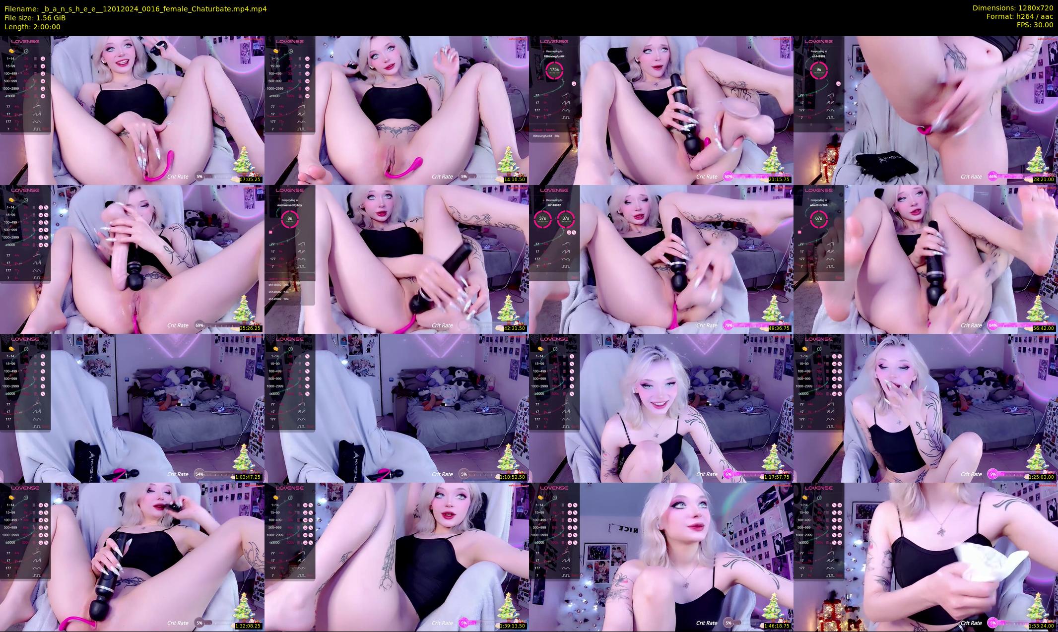 _b_a_n_s_h_e_e_ — 120 minute Chaturbate female cam show recording, 720p, Jan 12, 2024
