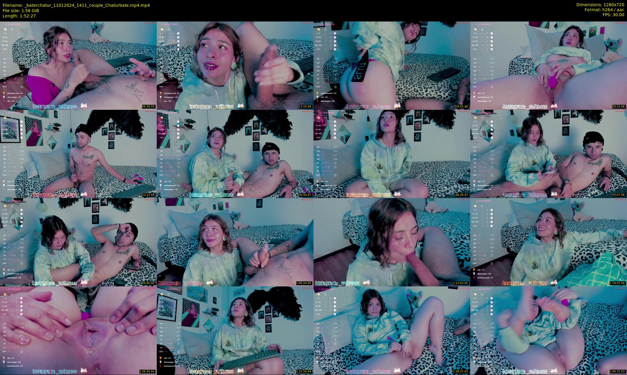 _baterchatur — 113 minute Chaturbate couple cam show recording, 720p, Jan 11, 2024