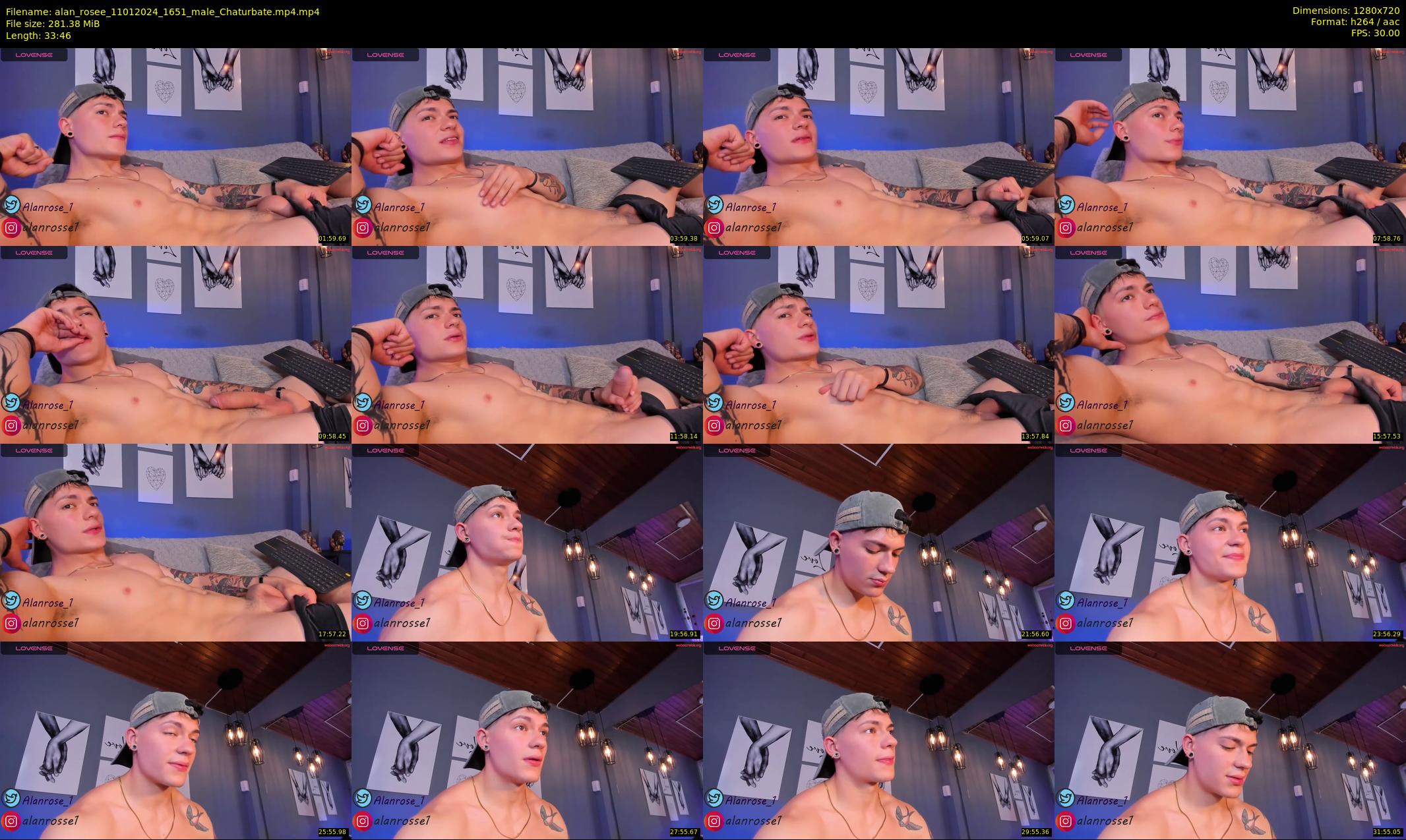alan_rosee — 34 minute Chaturbate male cam show recording, 720p, Jan 11, 2024