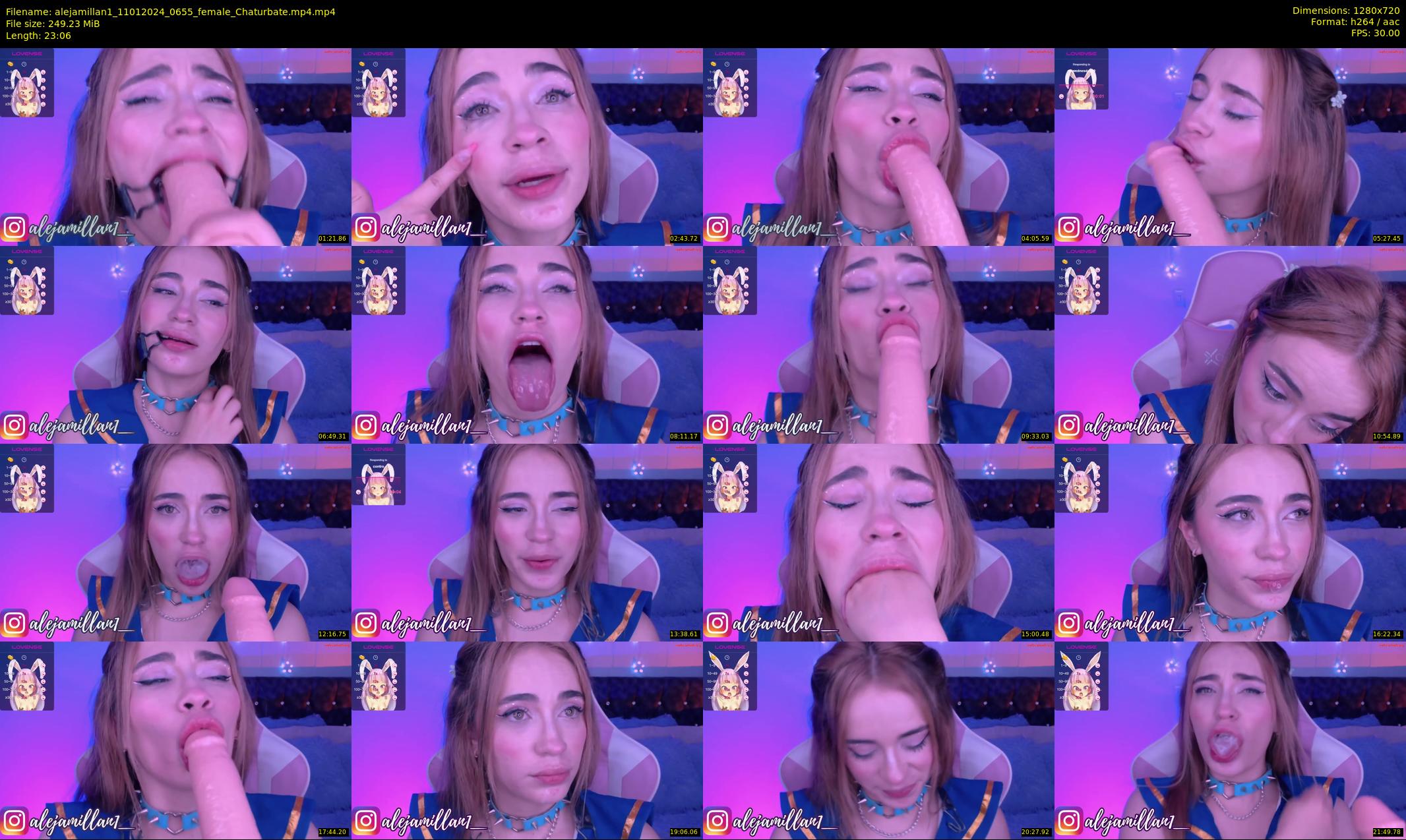 alejamillan1 — 24 minute Chaturbate female cam show recording, 720p, Jan 11, 2024