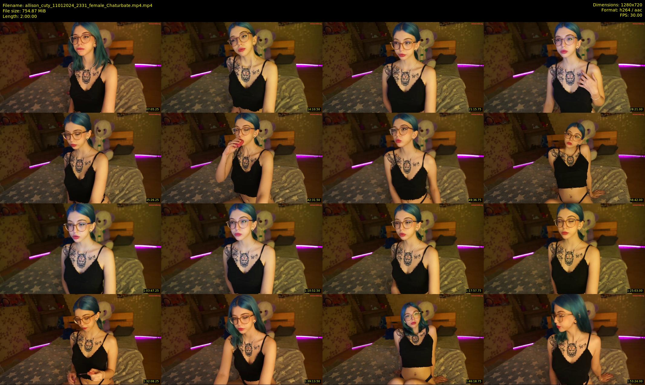 allison_cuty — 120 minute Chaturbate female cam show recording, 720p, Jan 11, 2024