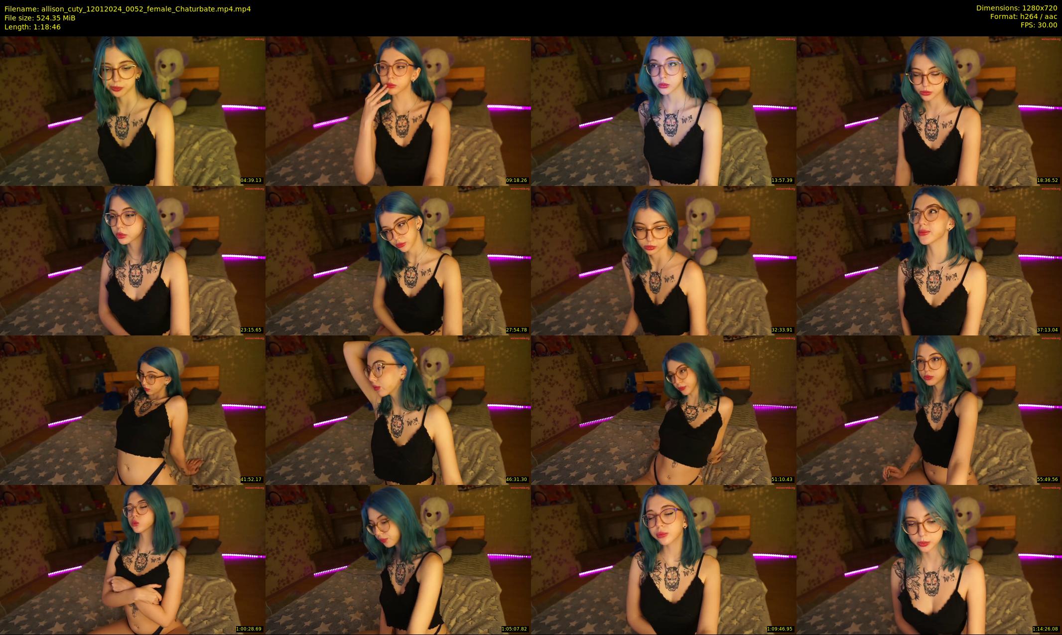 allison_cuty — 79 minute Chaturbate female cam show recording, 720p, Jan 12, 2024