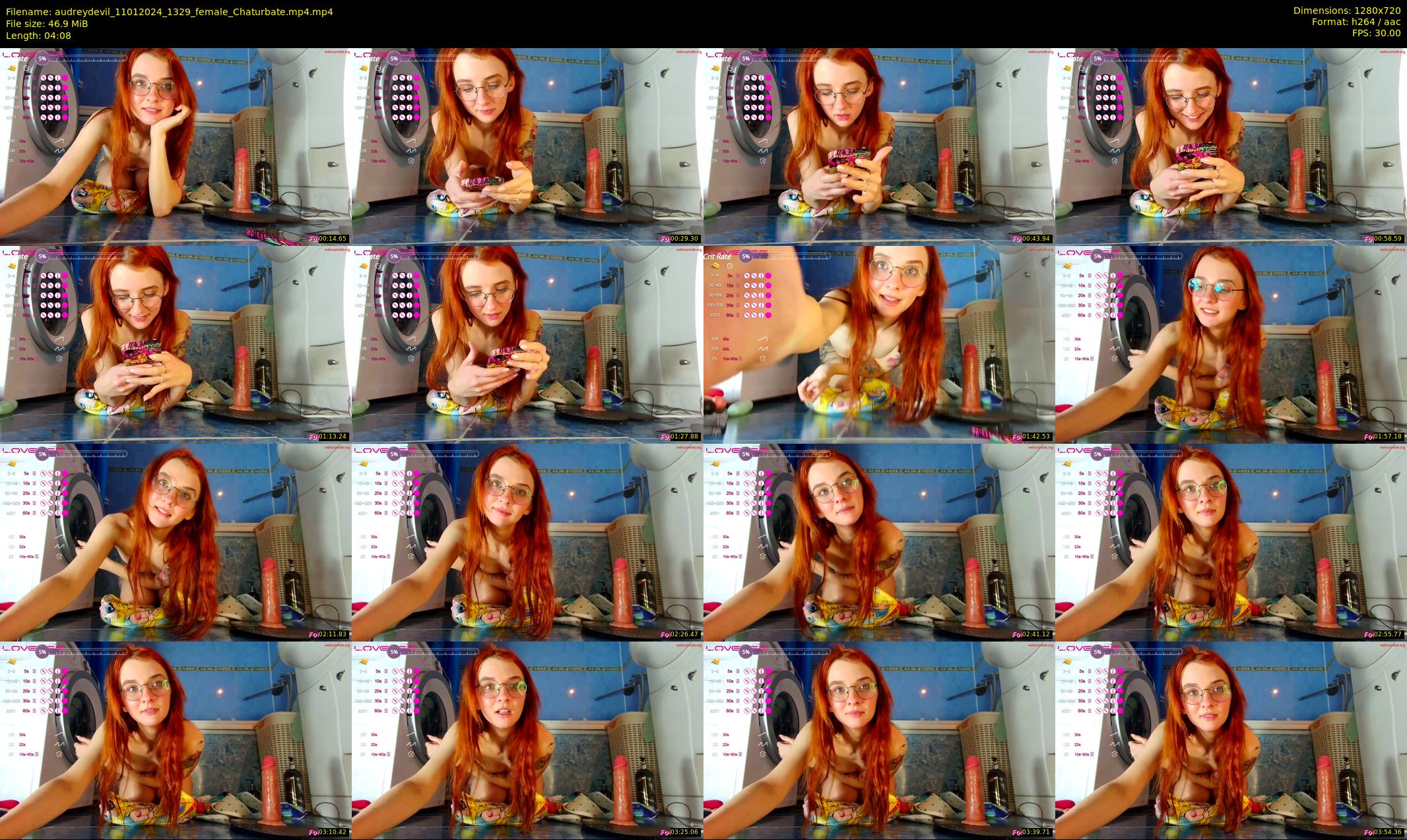 audreydevil — 5 minute Chaturbate female cam show recording, 720p, Jan 11, 2024