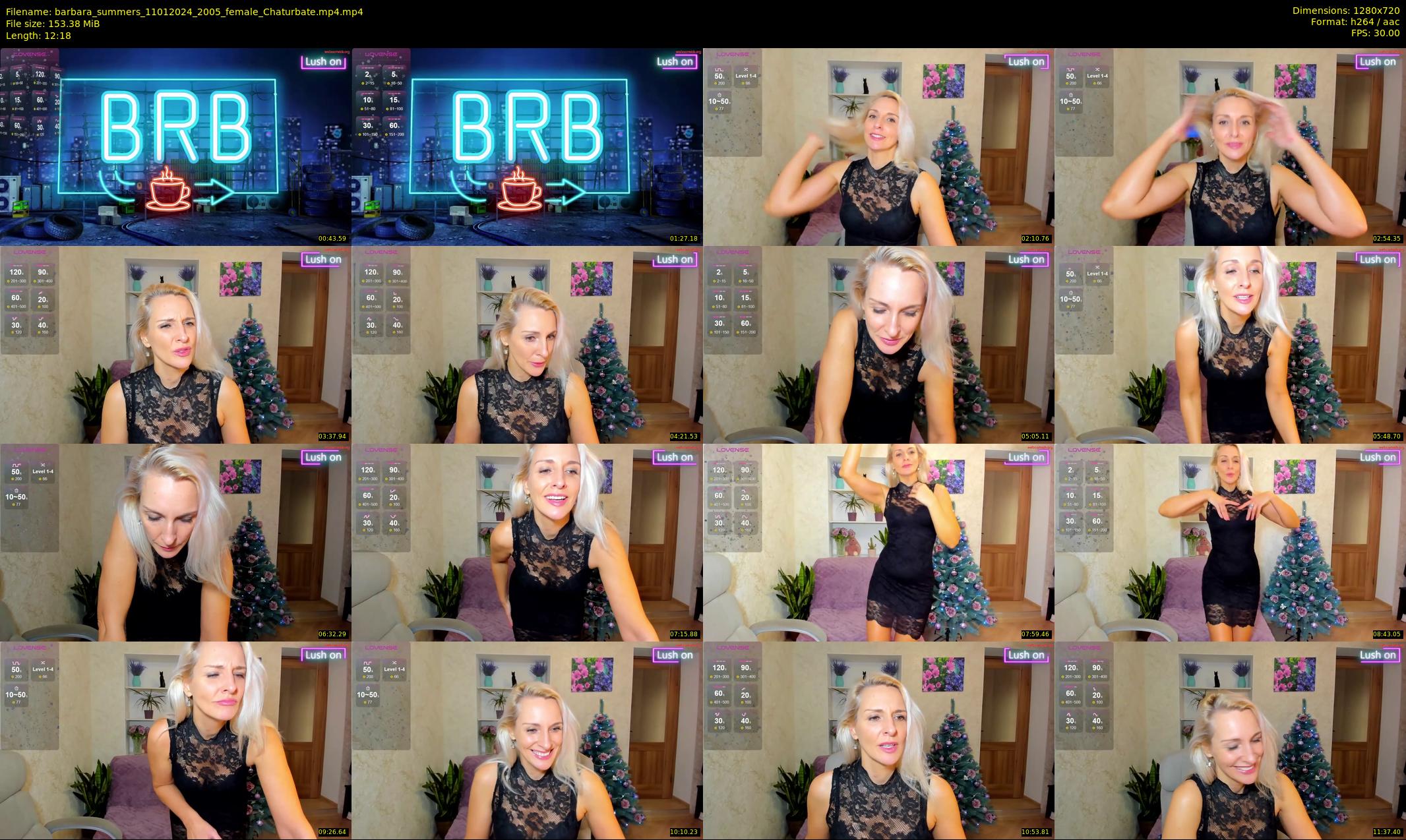 barbara_summers — 13 minute Chaturbate female cam show recording, 720p, Jan 11, 2024
