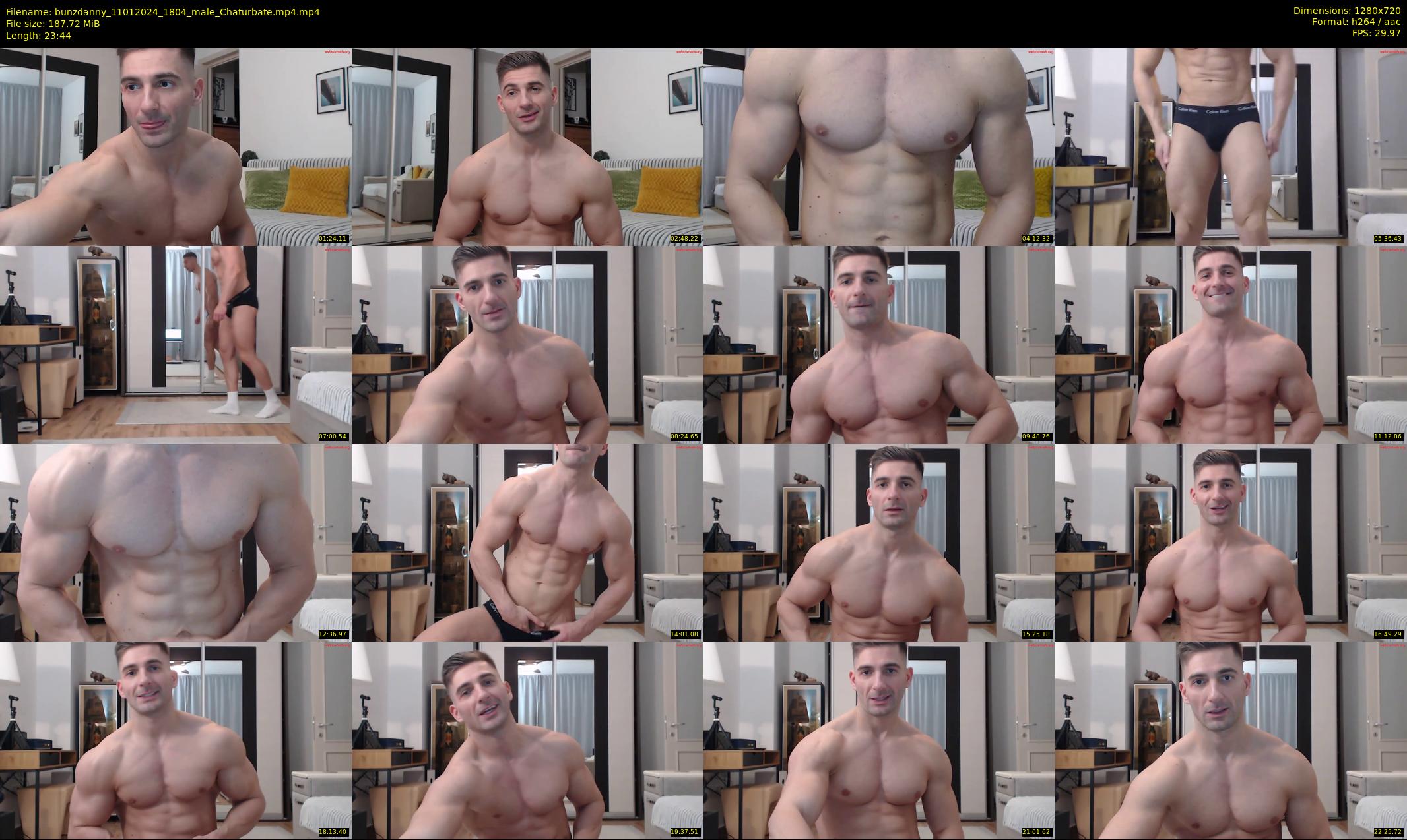 bunzdanny — 24 minute Chaturbate male cam show recording, 720p, Jan 11, 2024