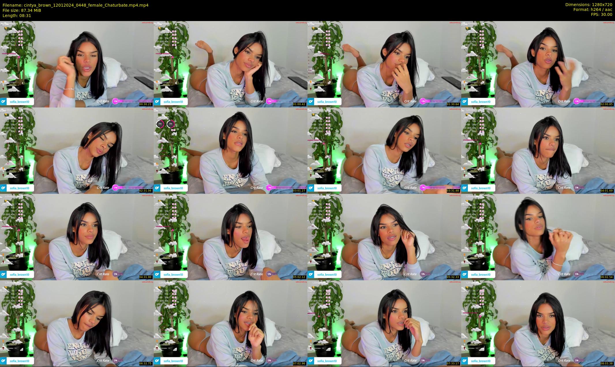 cintya_brown — 9 minute Chaturbate female cam show recording, 720p, Jan 12, 2024