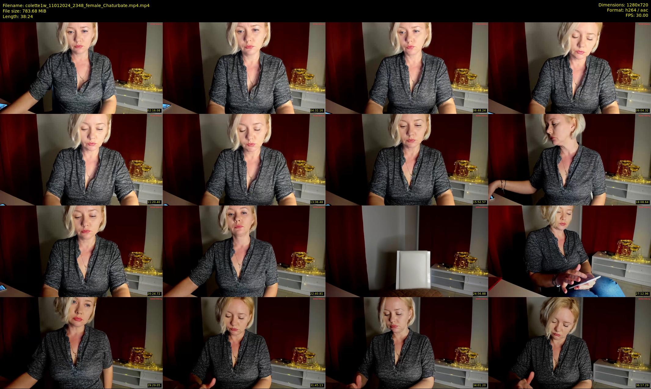 colette1w — 39 minute Chaturbate female cam show recording, 720p, Jan 11, 2024