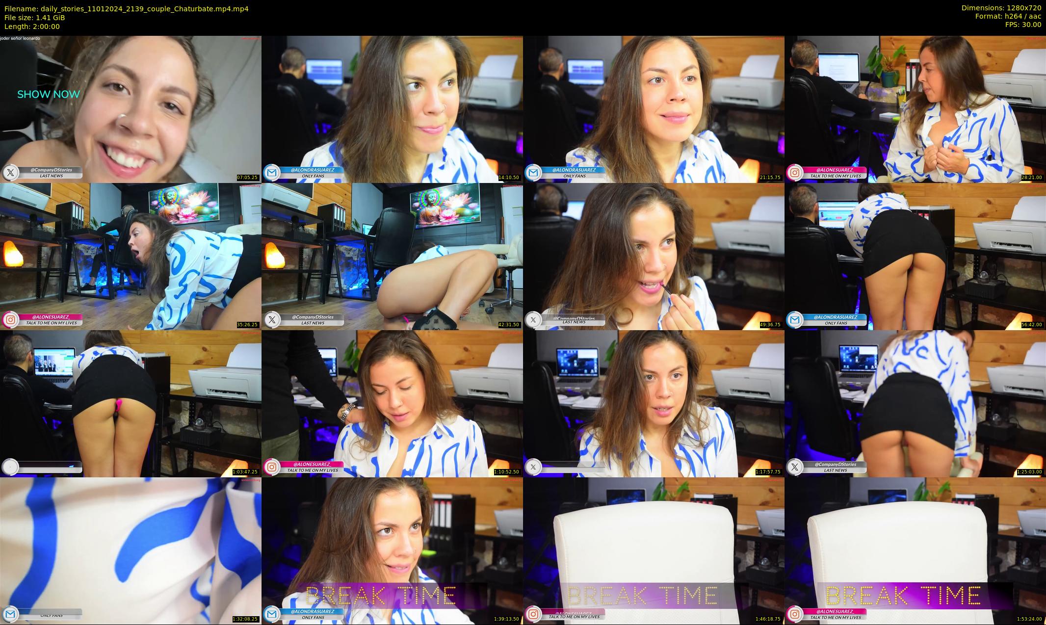 daily_stories — 120 minute Chaturbate couple cam show recording, 720p, Jan 11, 2024