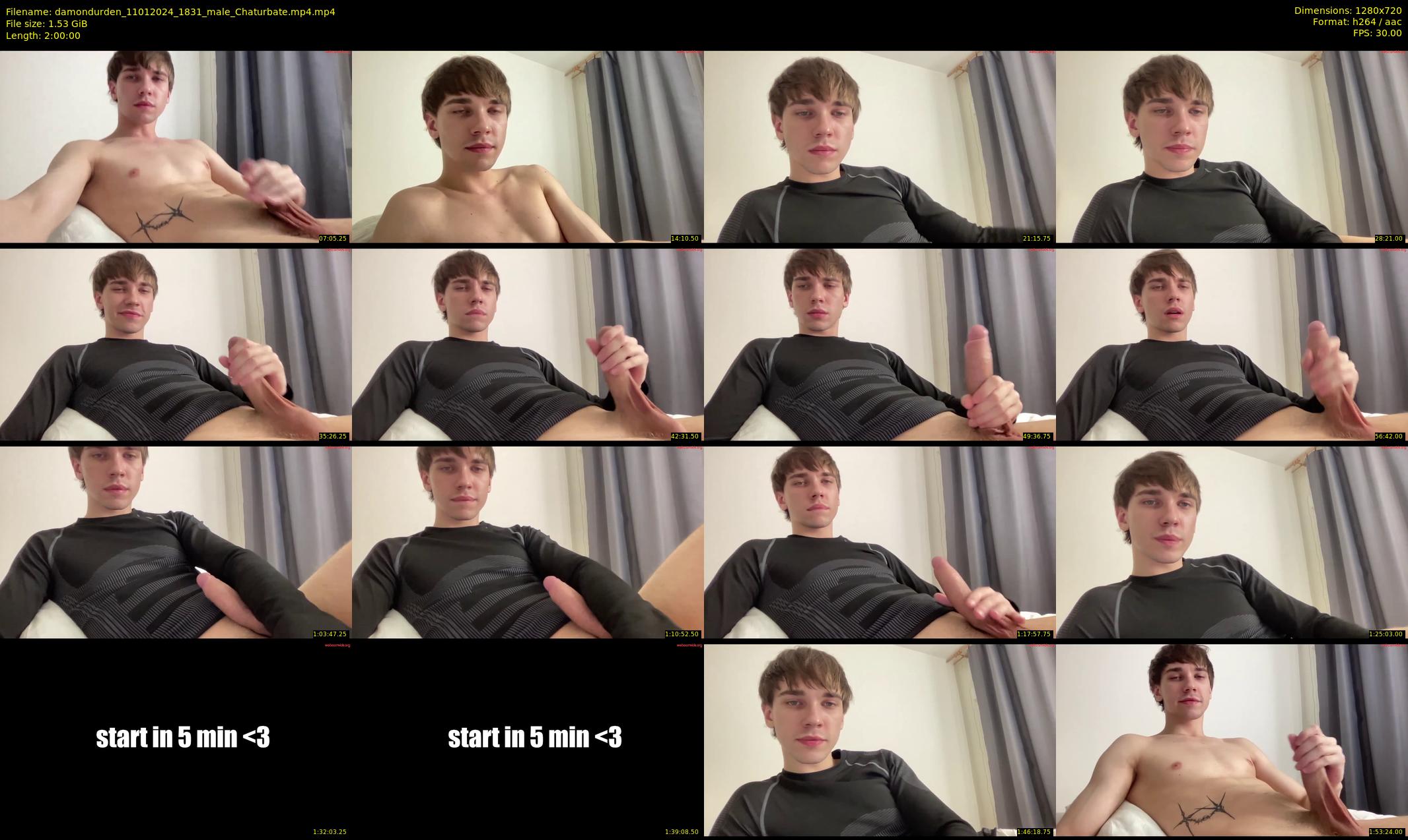 damondurden — 120 minute Chaturbate male cam show recording, 720p, Jan 11, 2024