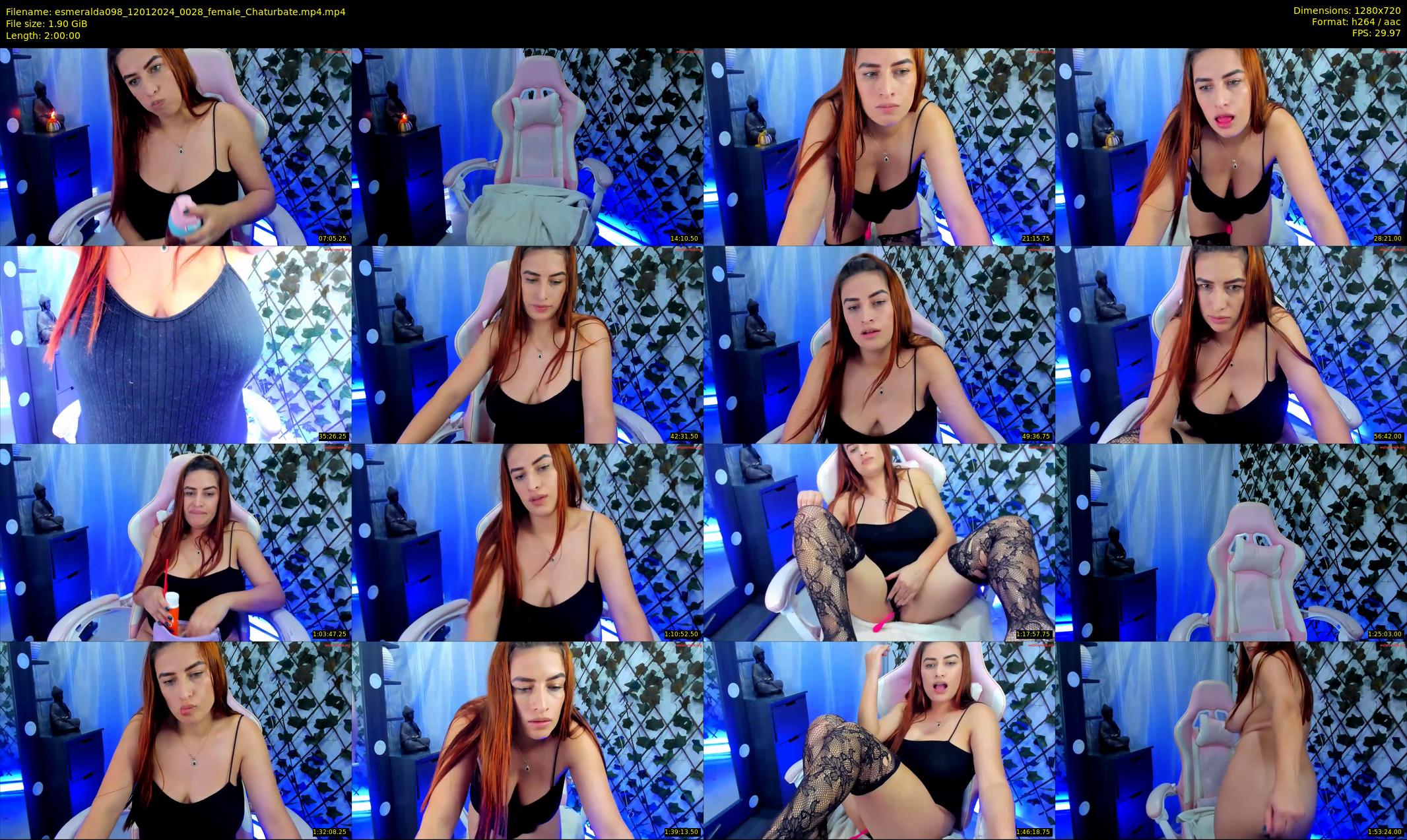 esmeralda098 — 120 minute Chaturbate female cam show recording, 720p, Jan 12, 2024