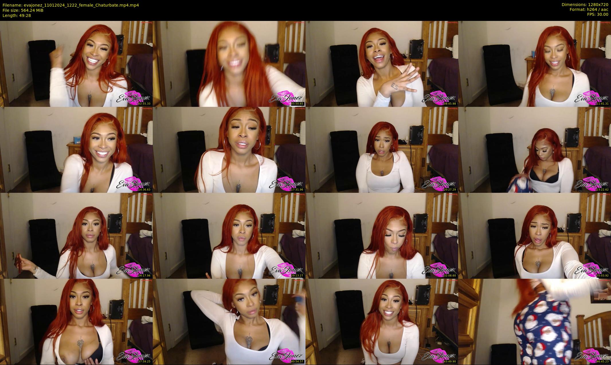 evajonez — 50 minute Chaturbate female cam show recording, 720p, Jan 11, 2024