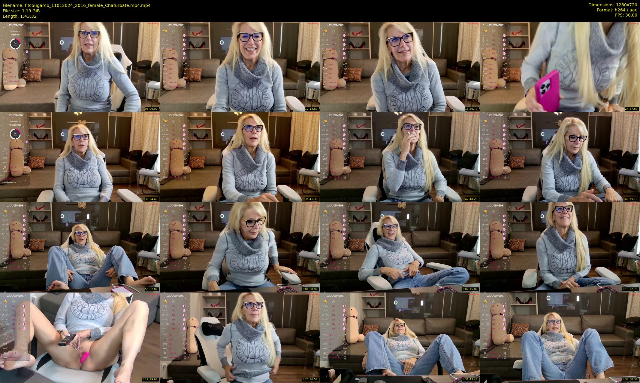 fitcougarcb — 104 minute Chaturbate female cam show recording, 720p, Jan 11, 2024