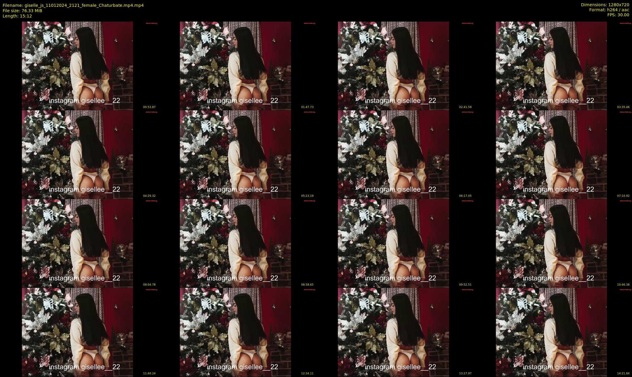 giselle_js — 16 minute Chaturbate female cam show recording, 720p, Jan 11, 2024