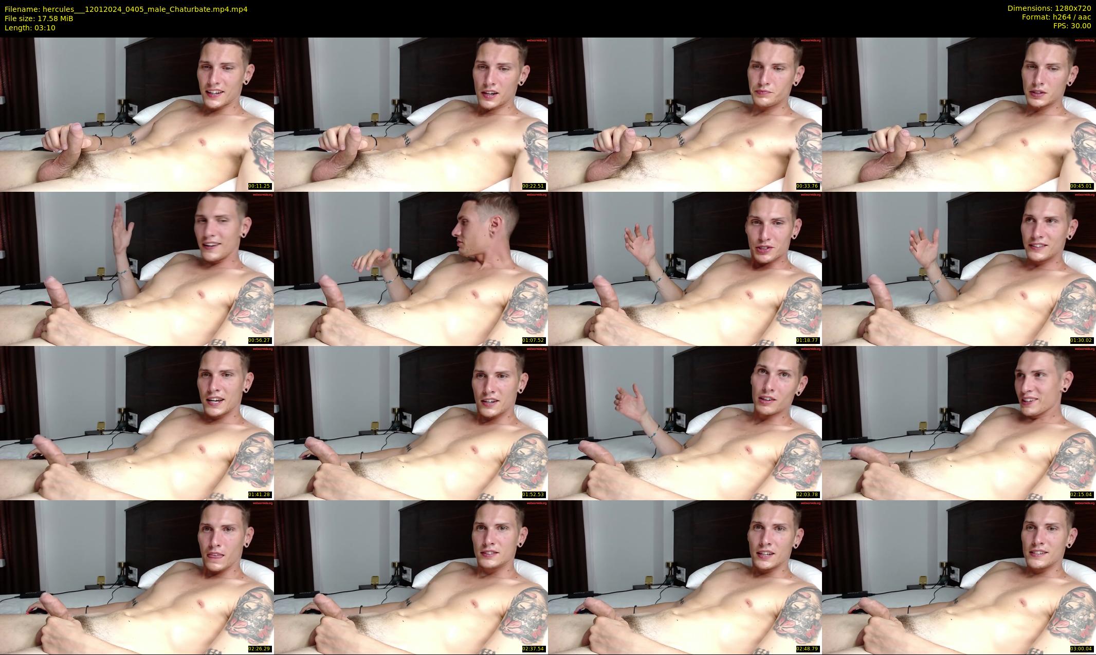 hercules__ — 4 minute Chaturbate male cam show recording, 720p, Jan 12, 2024