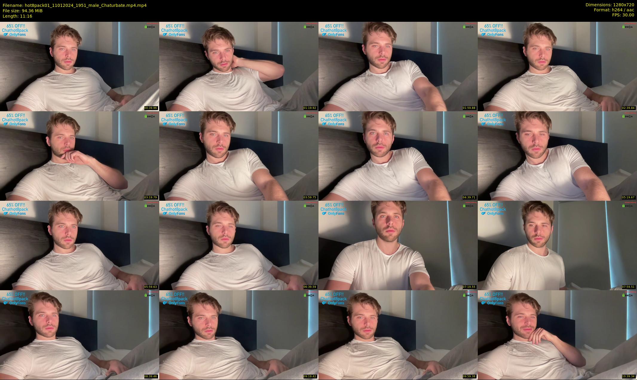 hot8pack01 — 12 minute Chaturbate male cam show recording, 720p, Jan 11, 2024