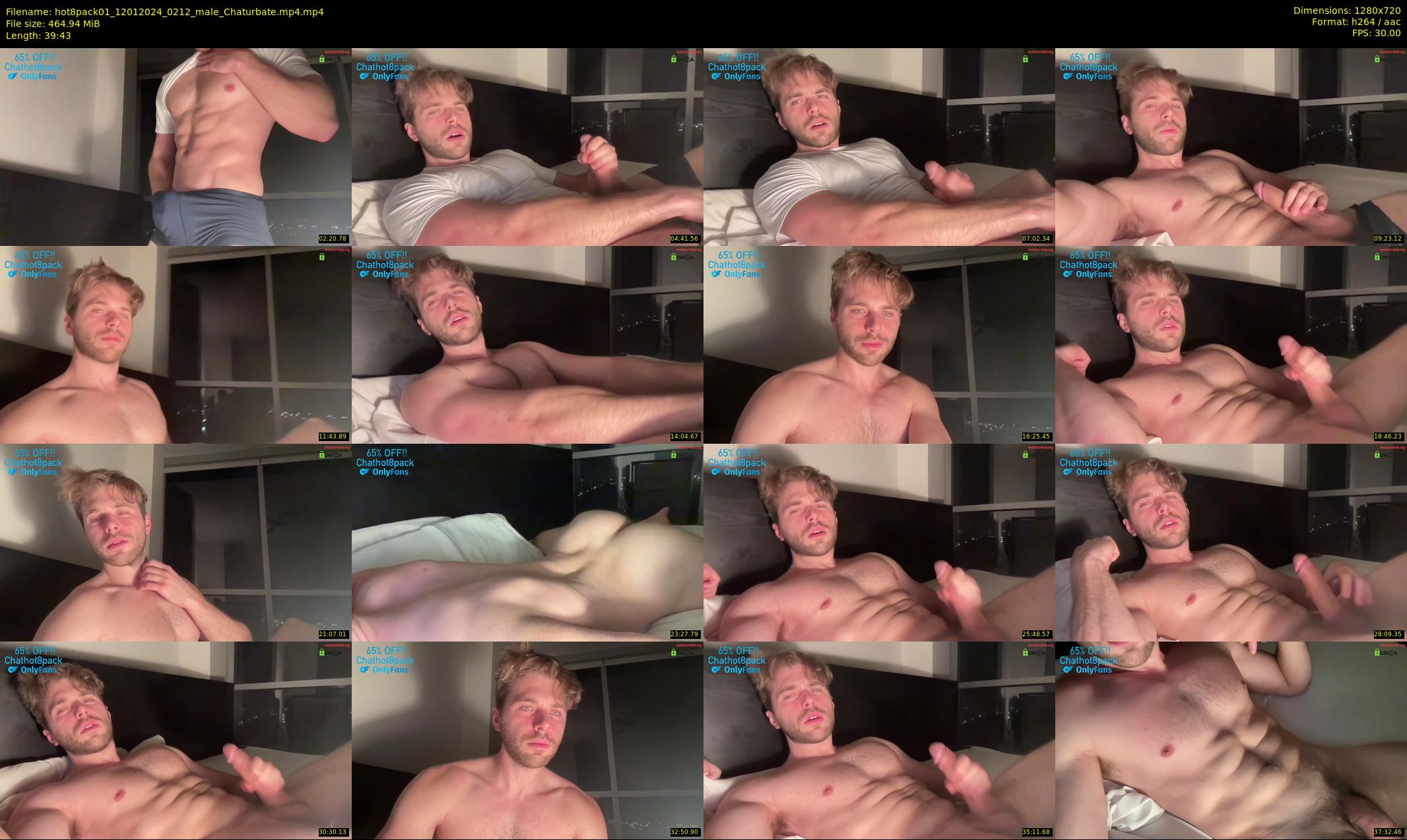 hot8pack01 — 40 minute Chaturbate male cam show recording, 720p, Jan 12, 2024