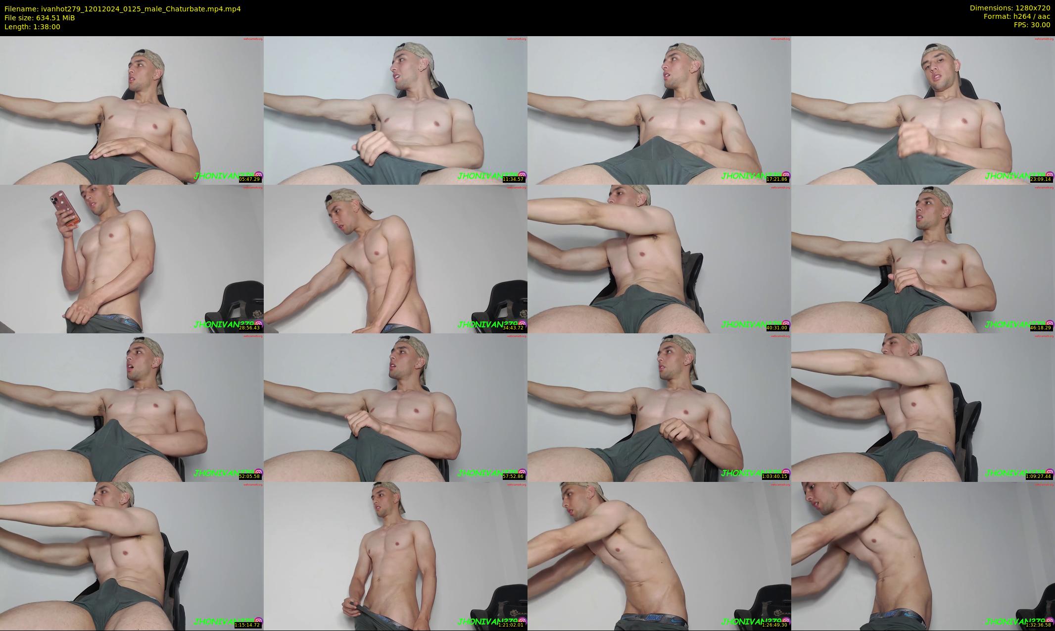ivanhot279 — 98 minute Chaturbate male cam show recording, 720p, Jan 12, 2024