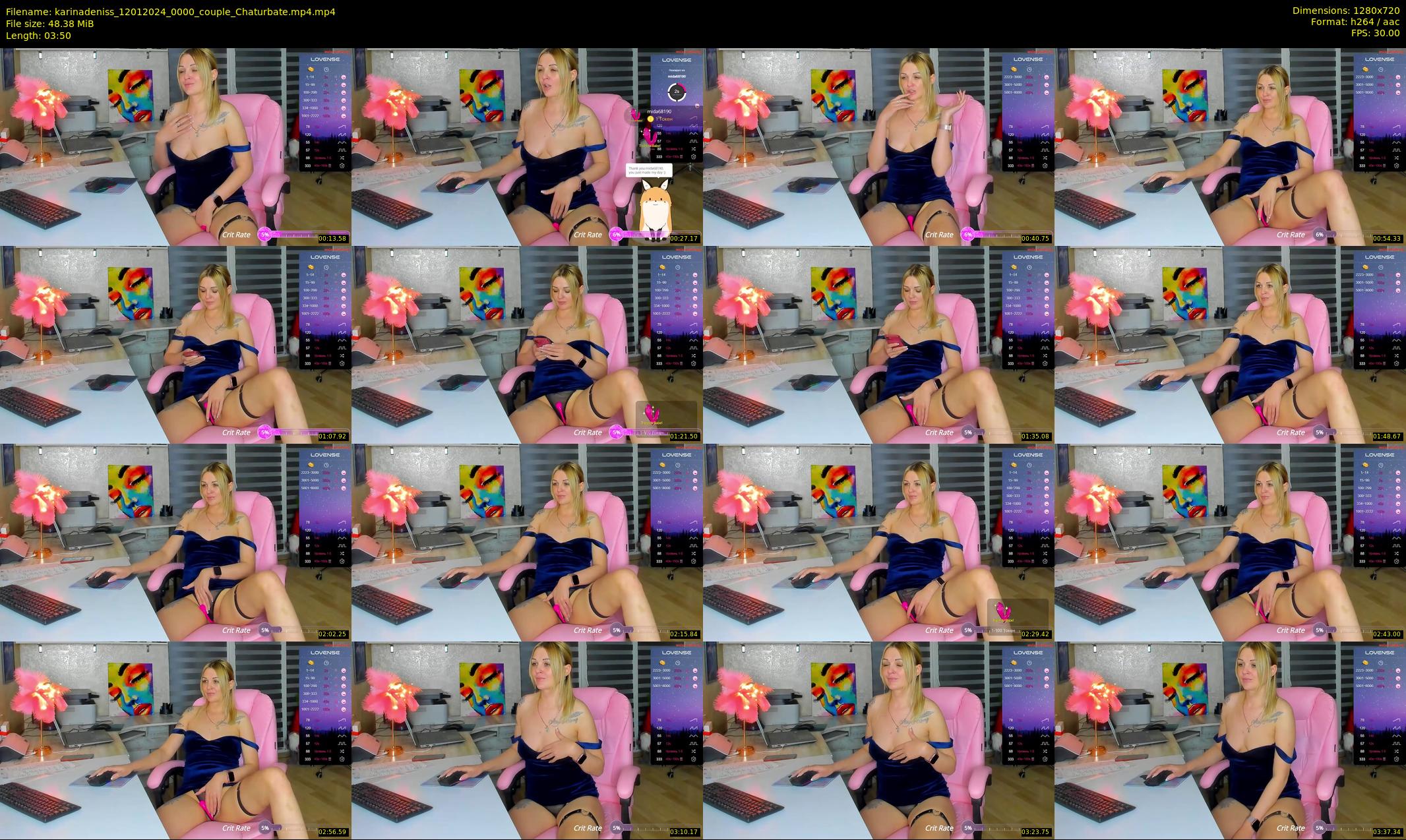 karinadeniss — 4 minute Chaturbate couple cam show recording, 720p, Jan 12, 2024