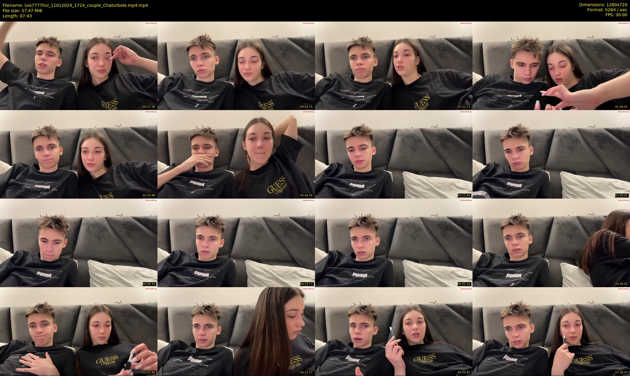 luis7777hui — 8 minute Chaturbate couple cam show recording, 720p, Jan 11, 2024