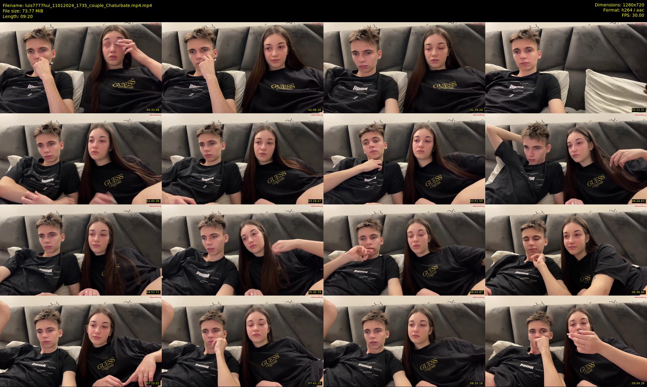 luis7777hui — 10 minute Chaturbate couple cam show recording, 720p, Jan 11, 2024