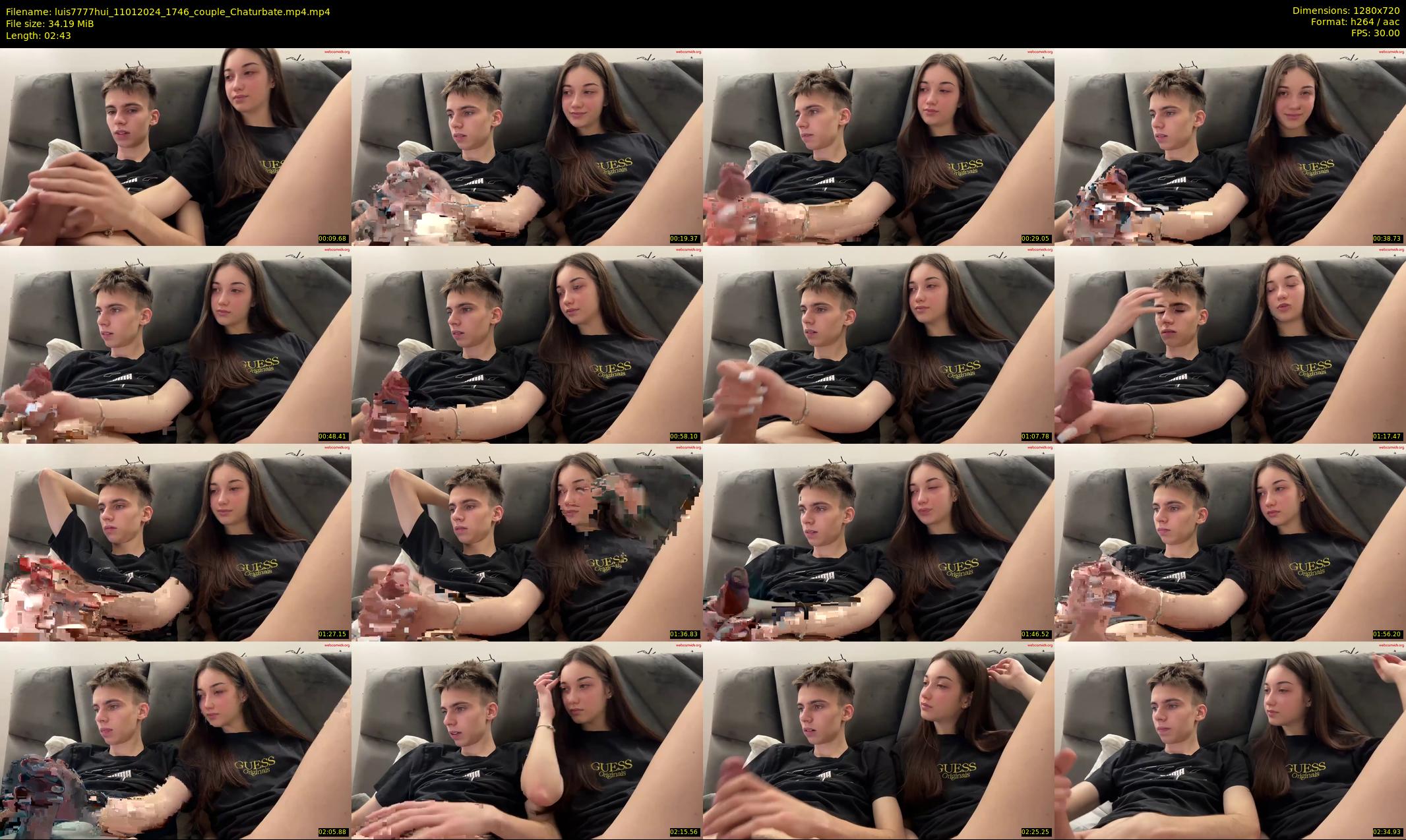 luis7777hui — 3 minute Chaturbate couple cam show recording, 720p, Jan 11, 2024