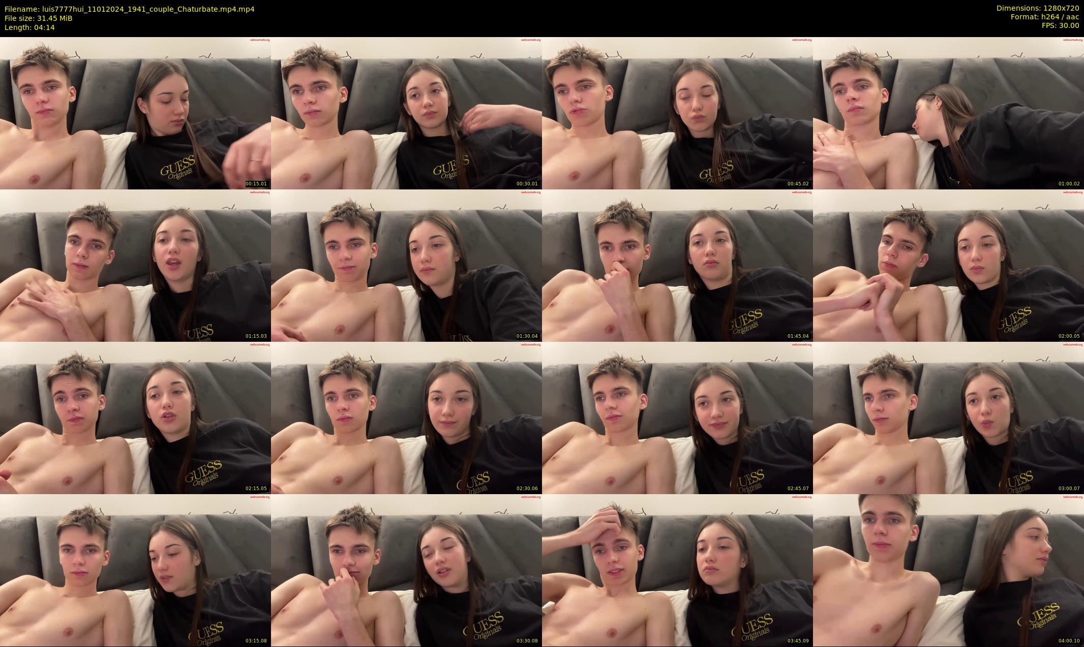 luis7777hui — 5 minute Chaturbate couple cam show recording, 720p, Jan 11, 2024