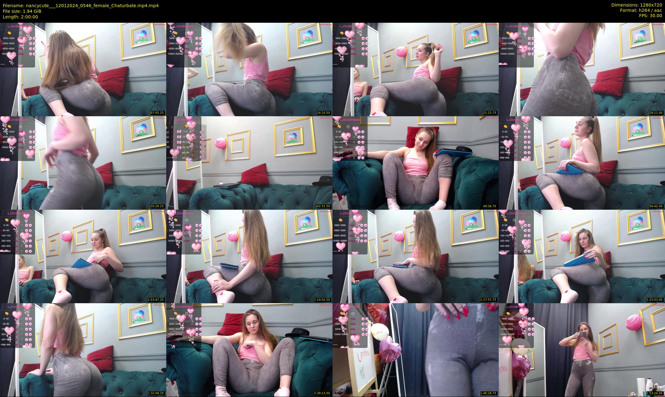 nancycute__ — 120 minute Chaturbate female cam show recording, 720p, Jan 12, 2024