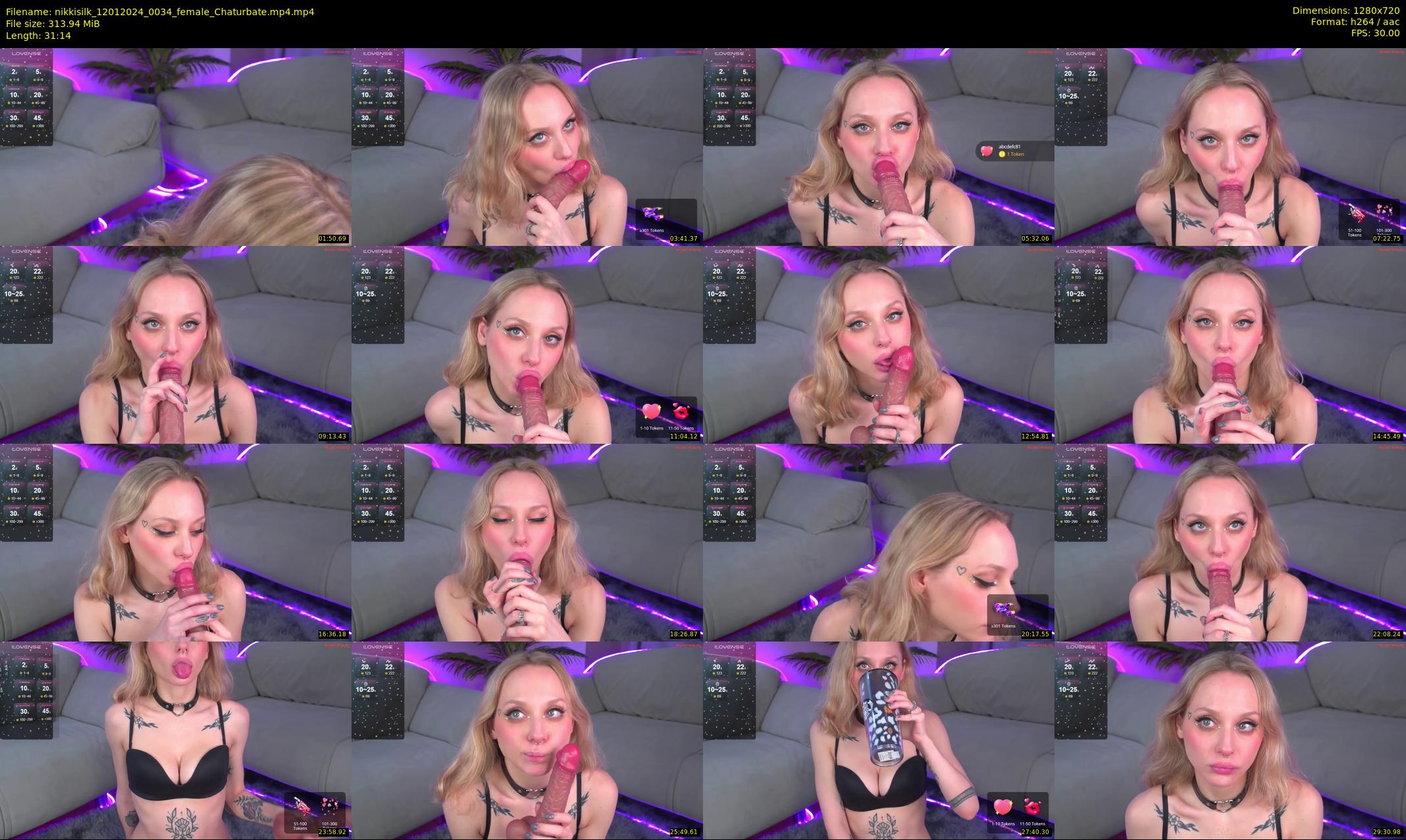 nikkisilk — 32 minute Chaturbate female cam show recording, 720p, Jan 12, 2024