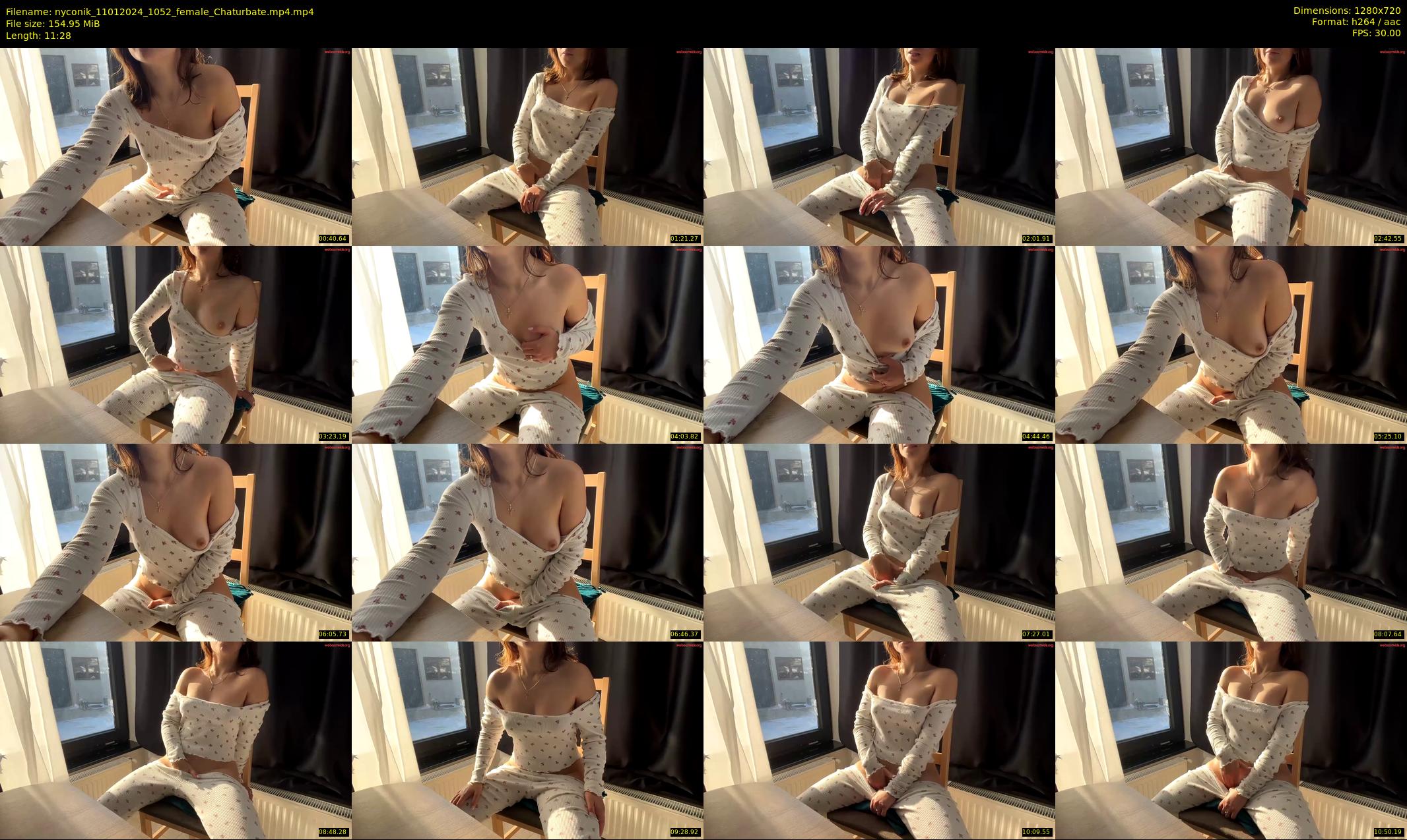 nyconik — 12 minute Chaturbate female cam show recording, 720p, Jan 11, 2024