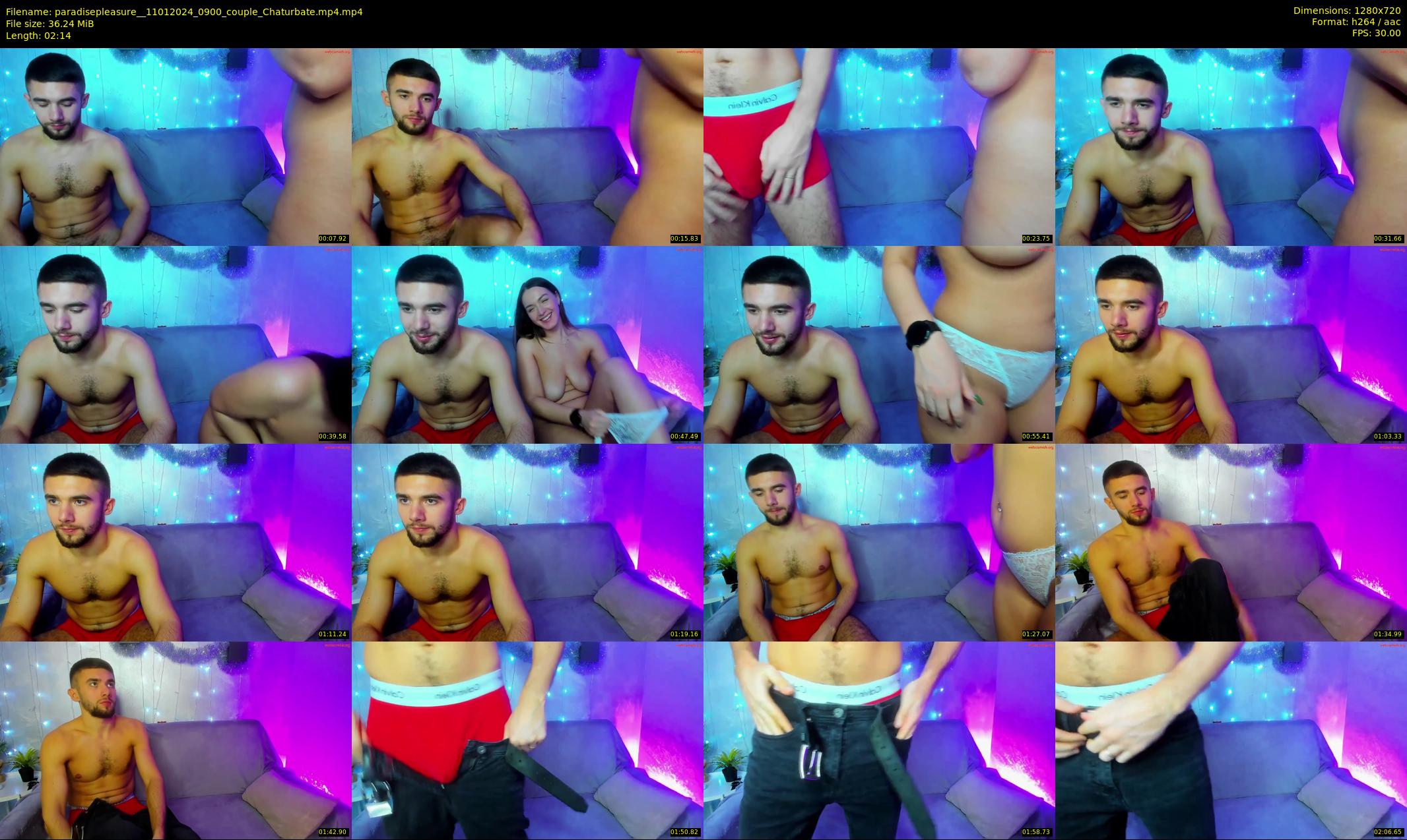 paradisepleasure_ — 3 minute Chaturbate couple cam show recording, 720p, Jan 11, 2024