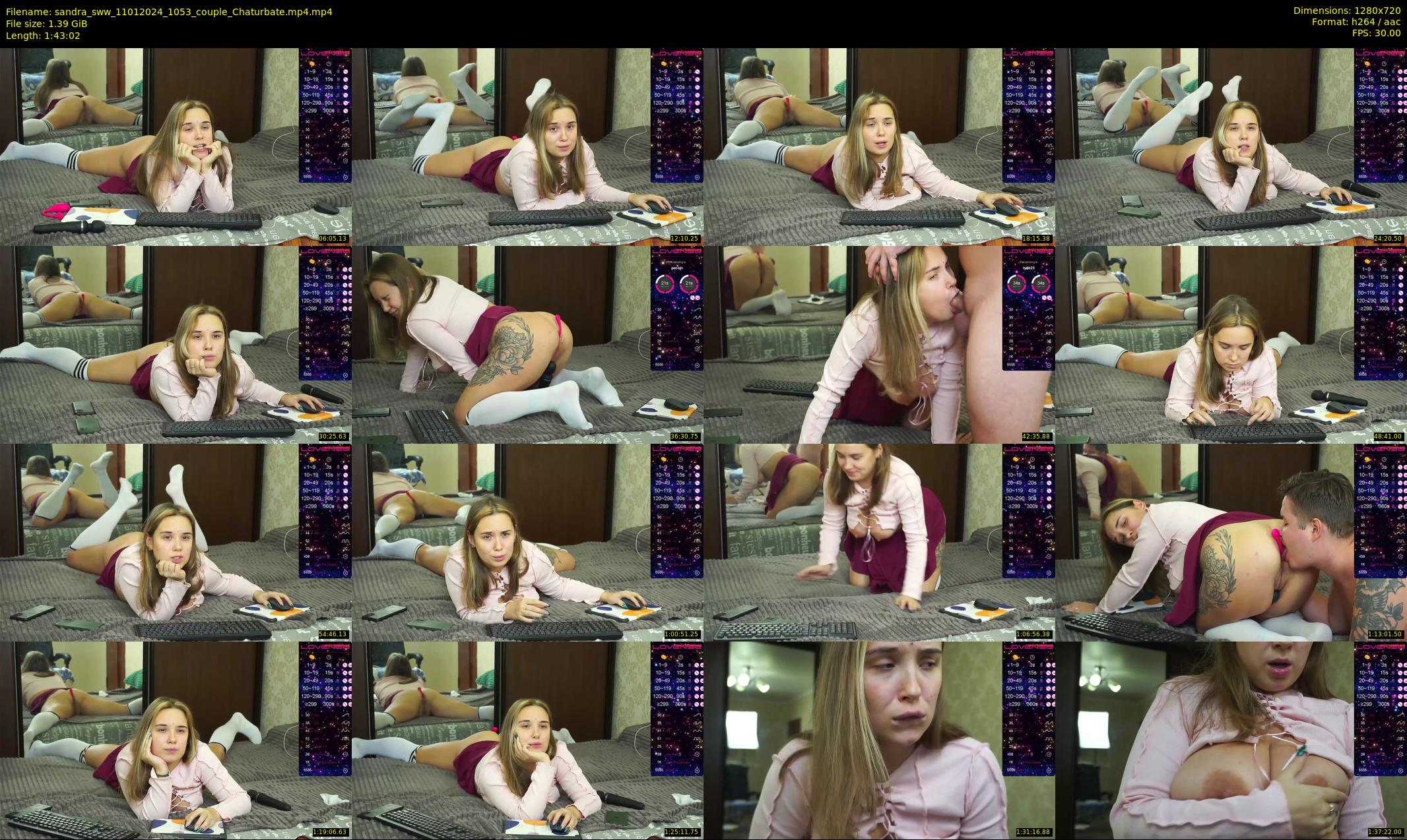 sandra_sww — 104 minute Chaturbate couple cam show recording, 720p, Jan 11, 2024