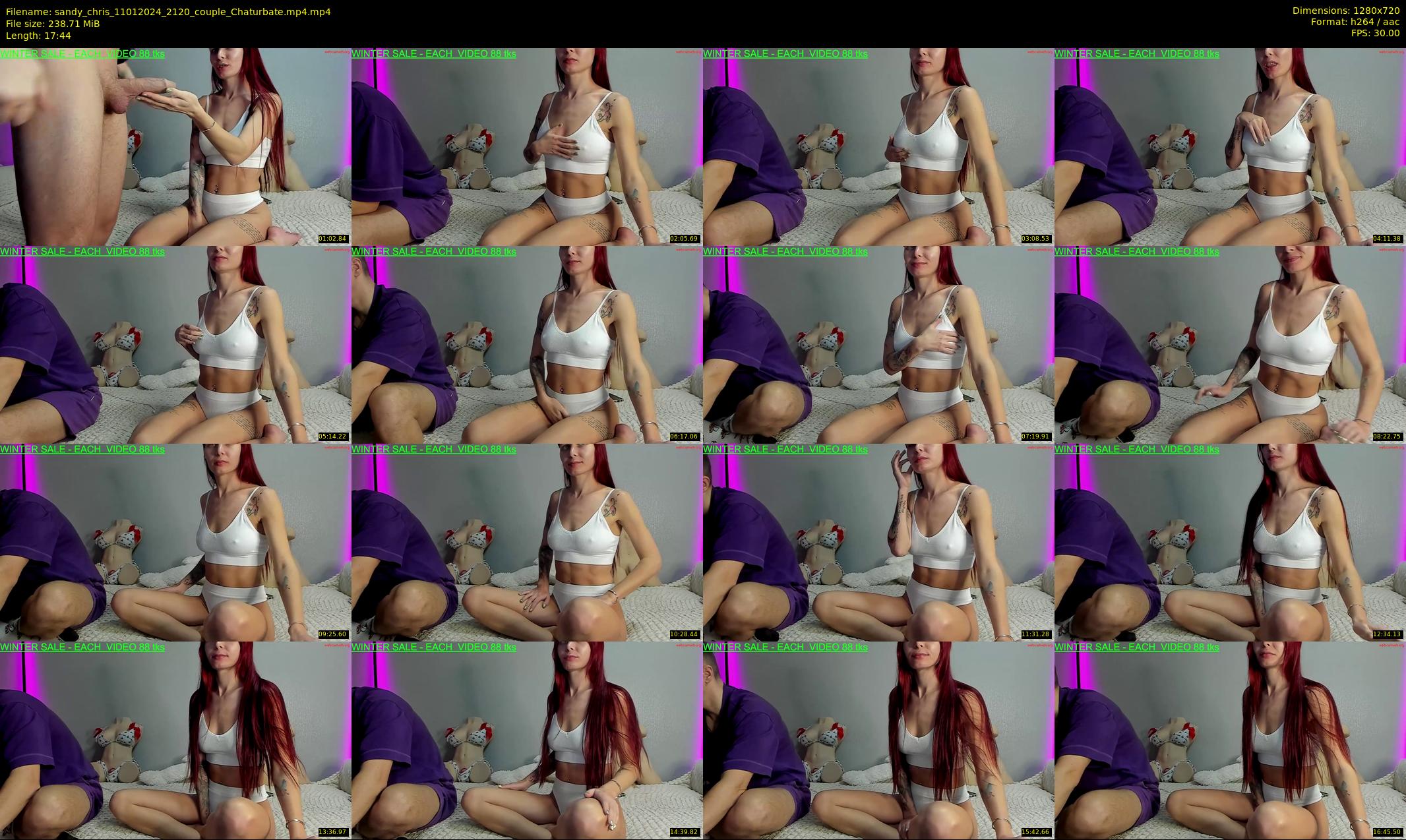 sandy_chris — 18 minute Chaturbate couple cam show recording, 720p, Jan 11, 2024